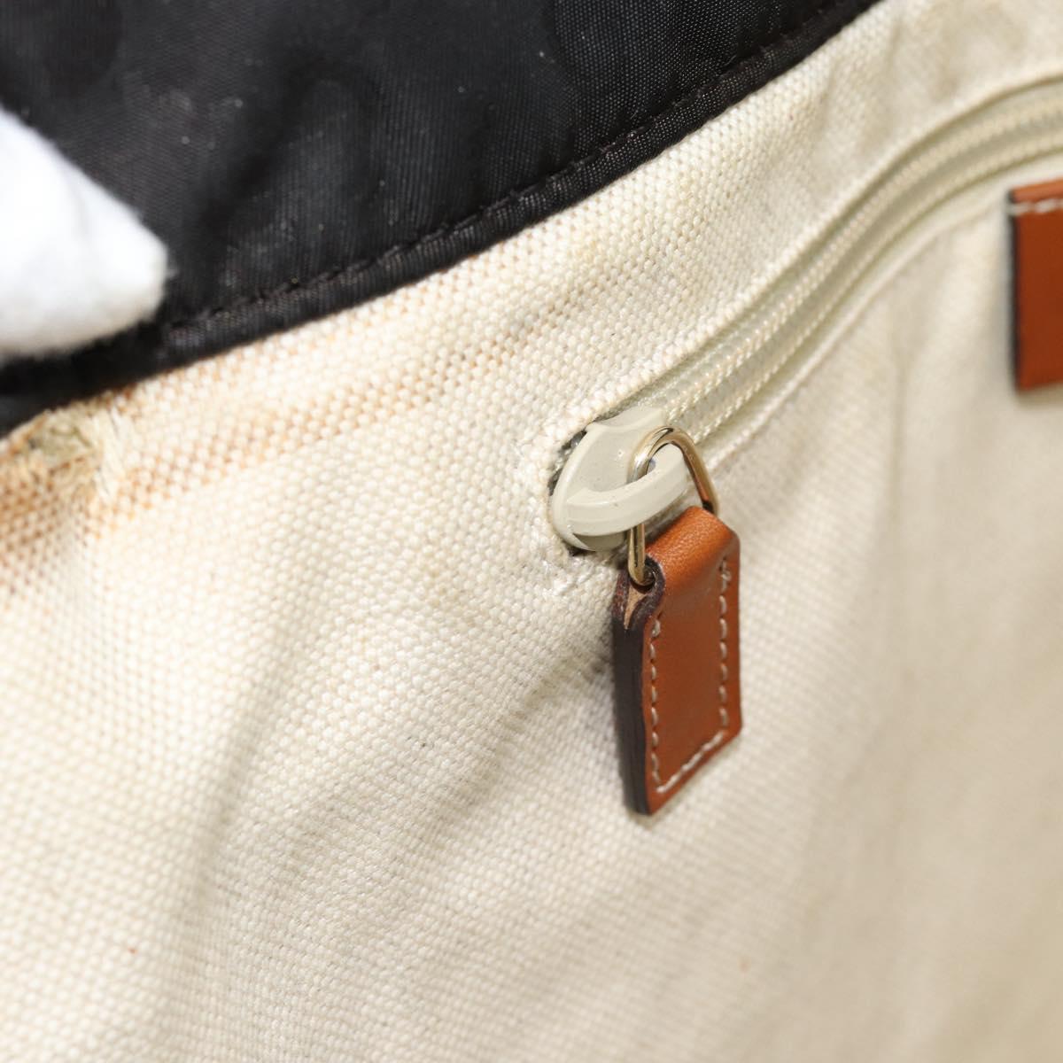 GUCCI GG Canvas Tote Bag Nylon Brown Auth 53670