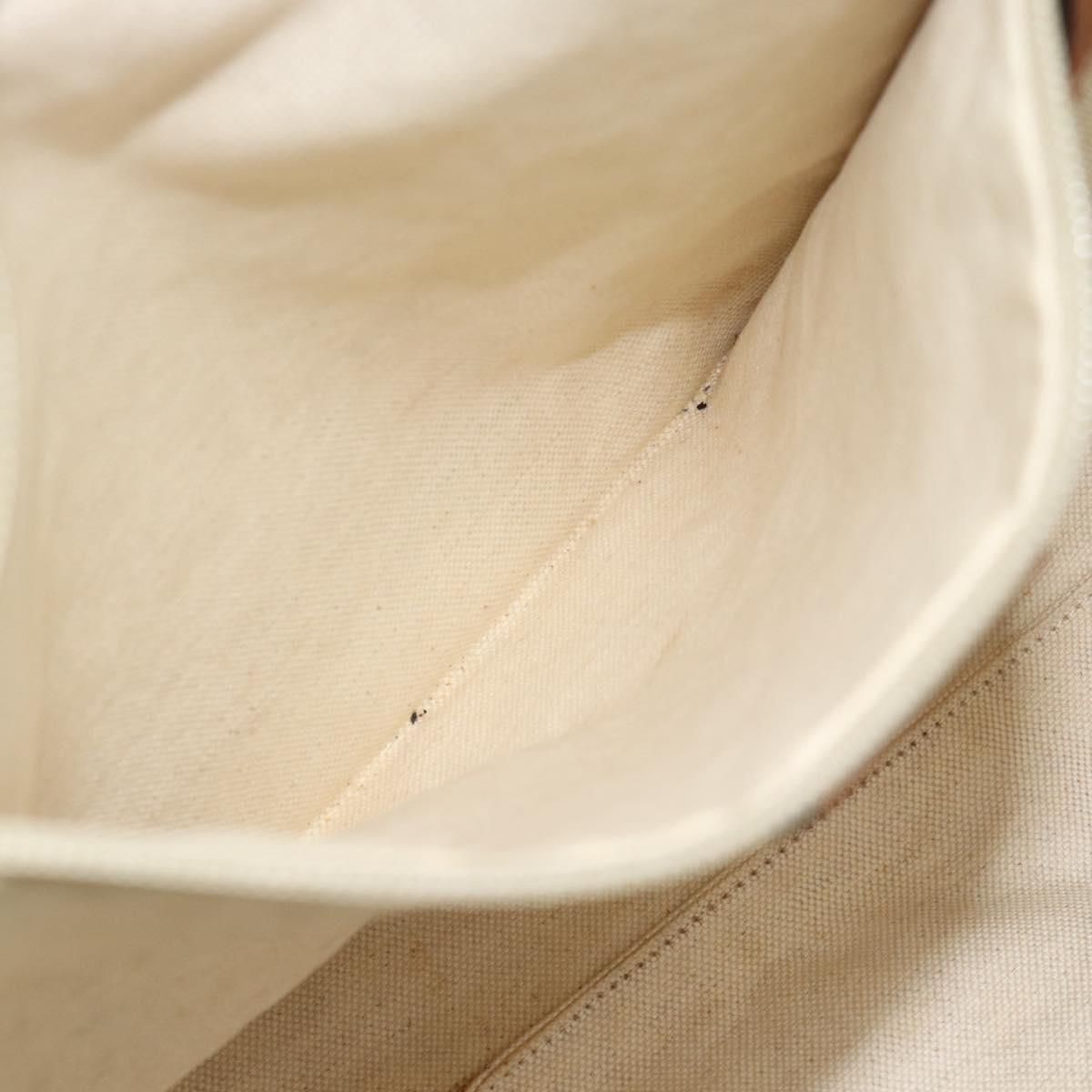 GUCCI GG Canvas Tote Bag Nylon Brown Auth 53670