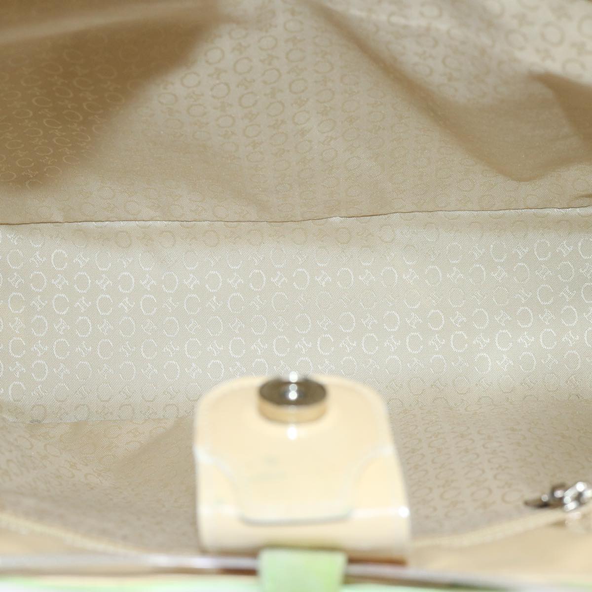 CELINE Hand Bag Suede Green Auth 53736V