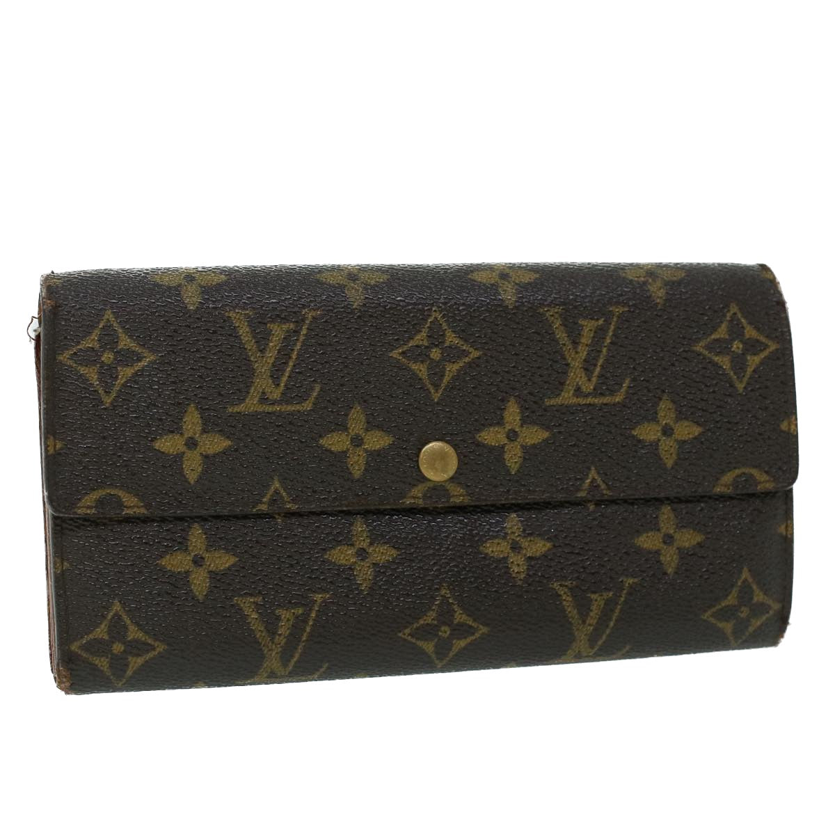 LOUIS VUITTON Monogram Portefeuille Sarah Long Wallet M61734 LV Auth 53797