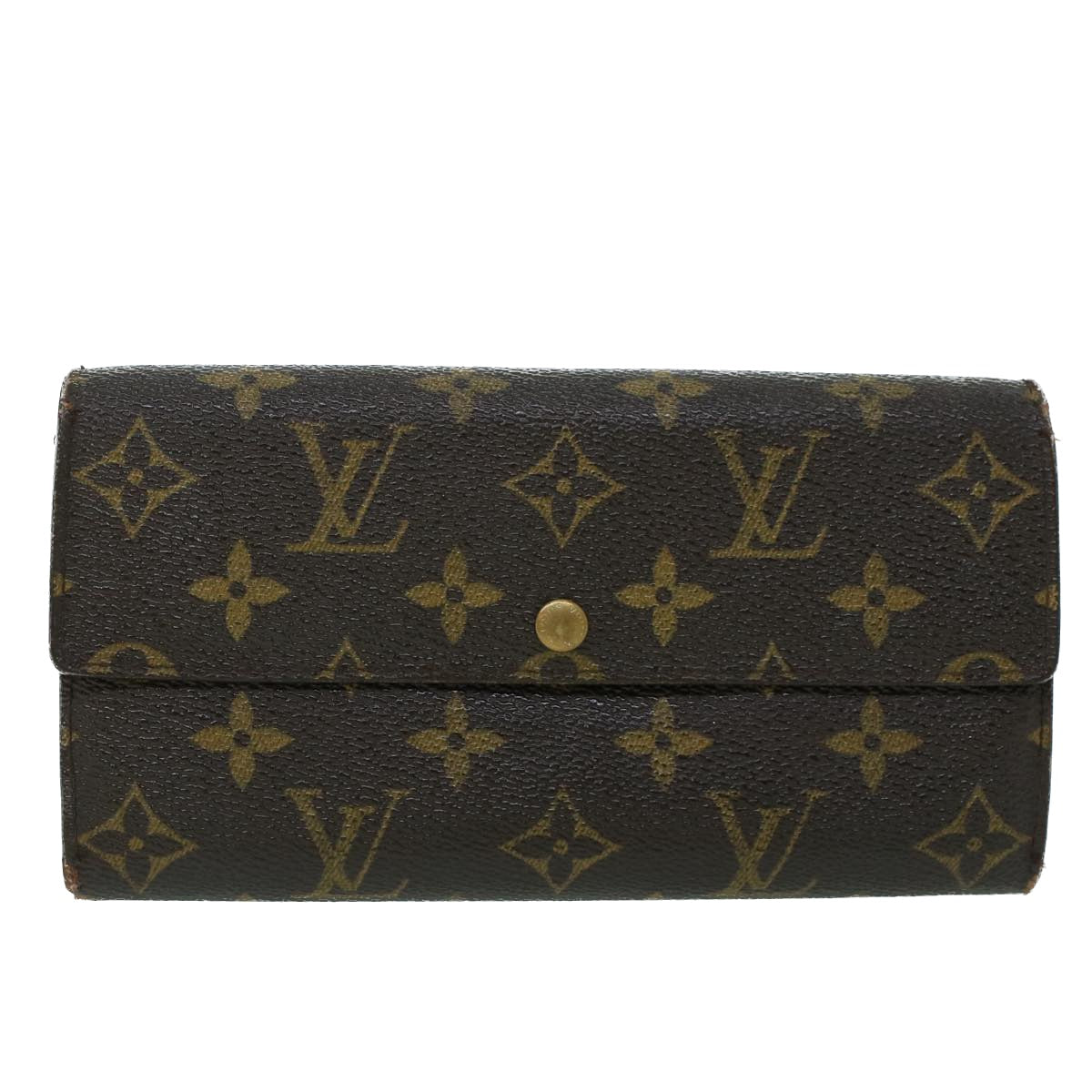 LOUIS VUITTON Monogram Portefeuille Sarah Long Wallet M61734 LV Auth 53797