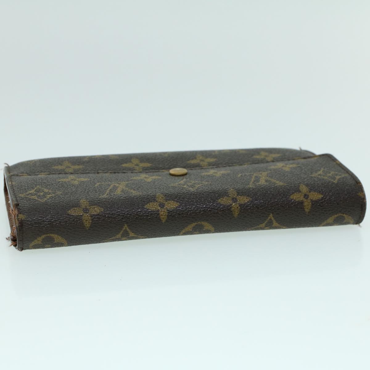 LOUIS VUITTON Monogram Portefeuille Sarah Long Wallet M61734 LV Auth 53797