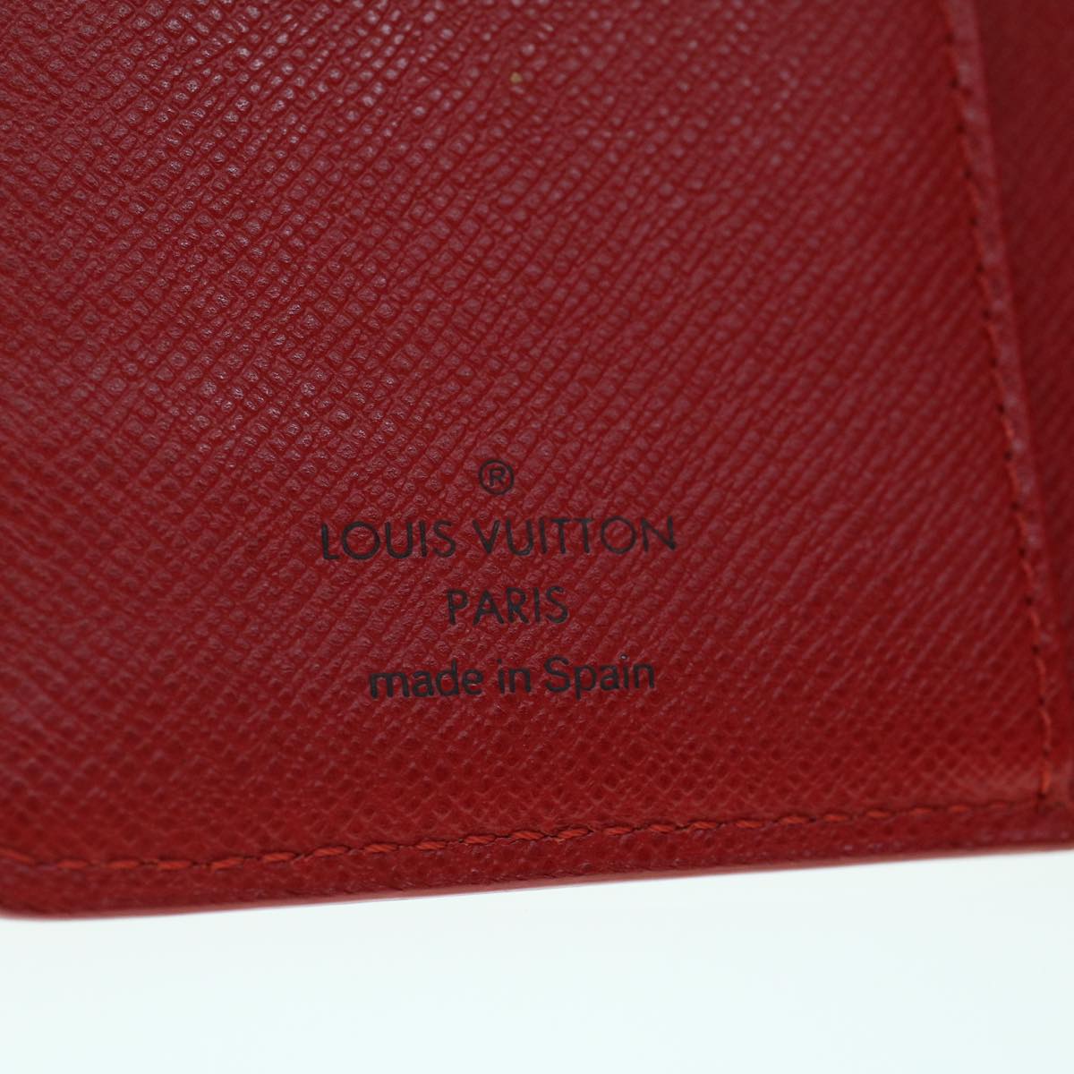 LOUIS VUITTON Epi Agenda PM Day Planner Cover Red R20057 LV Auth 53801