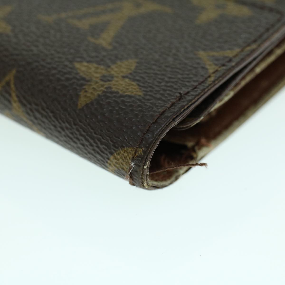 LOUIS VUITTON Monogram Porte Tresor Etui Papie Wallet M61202 LV Auth 53808