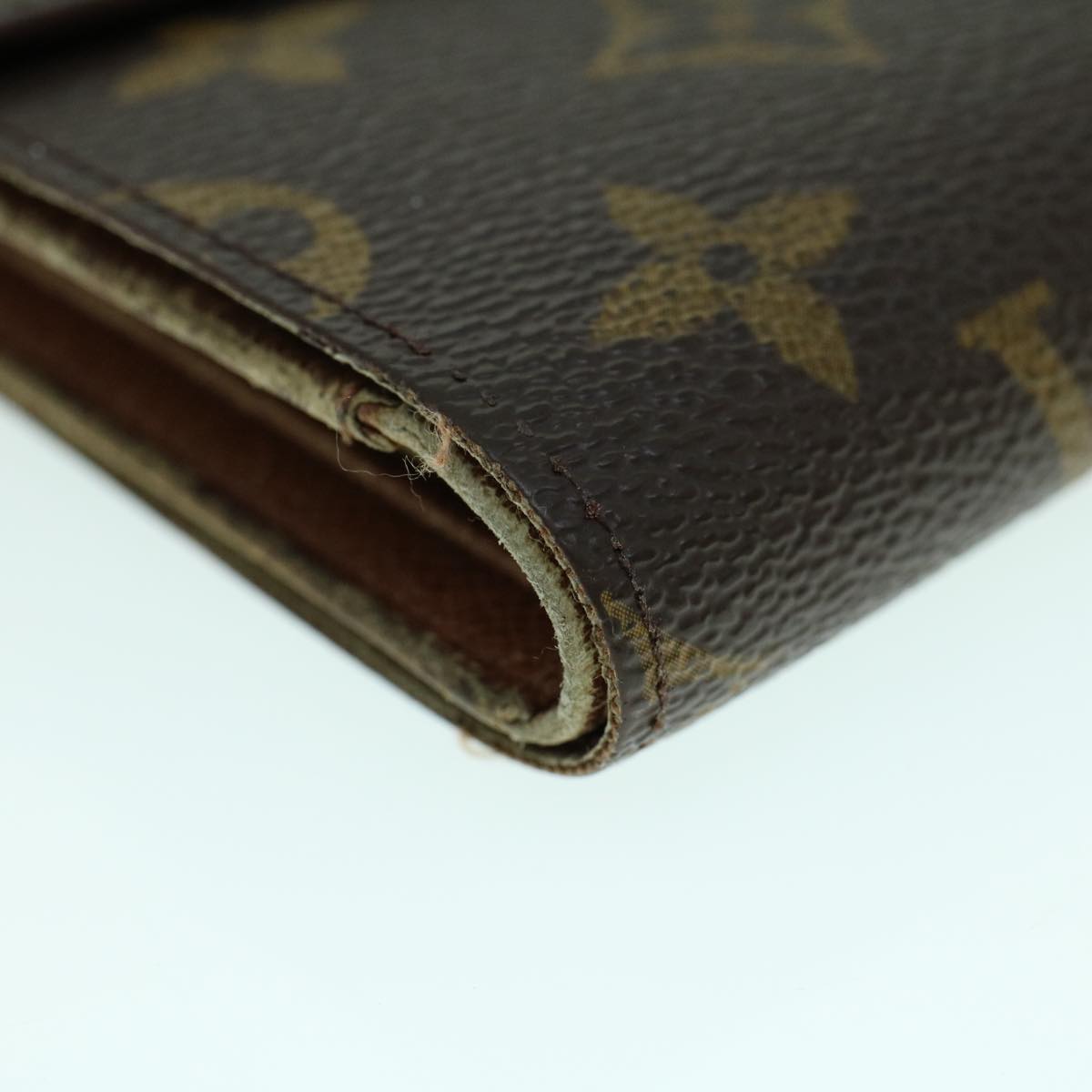 LOUIS VUITTON Monogram Porte Tresor Etui Papie Wallet M61202 LV Auth 53808