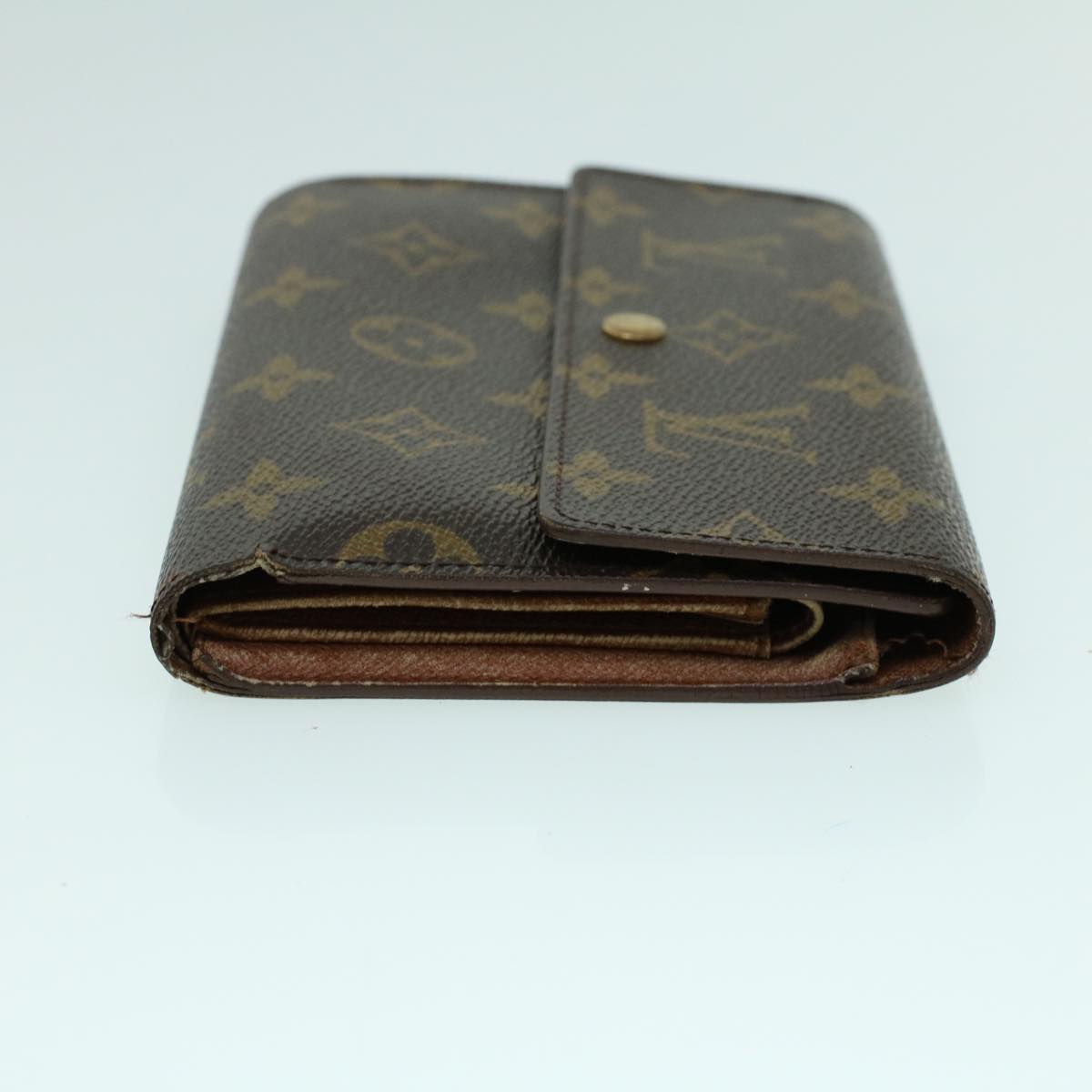 LOUIS VUITTON Monogram Porte Tresor Etui Papie Wallet M61202 LV Auth 53808