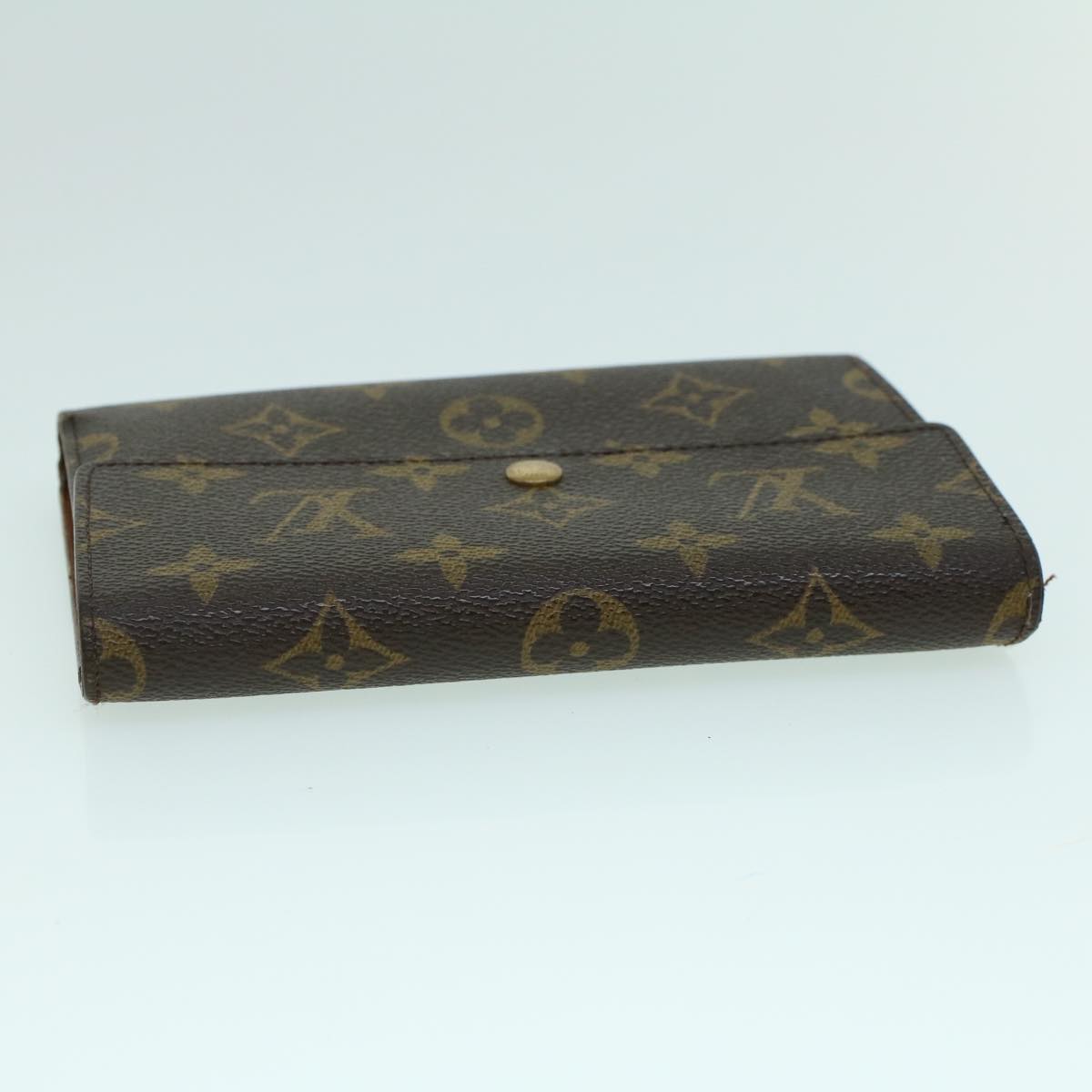 LOUIS VUITTON Monogram Porte Tresor Etui Papie Wallet M61202 LV Auth 53808