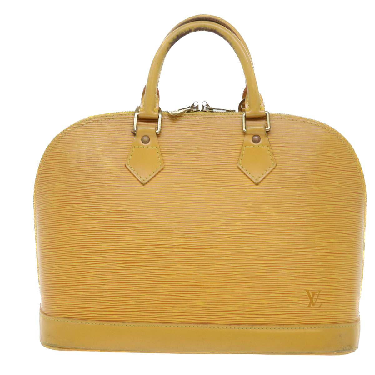 LOUIS VUITTON Epi Alma Hand Bag Tassili Yellow M52149 LV Auth 53827