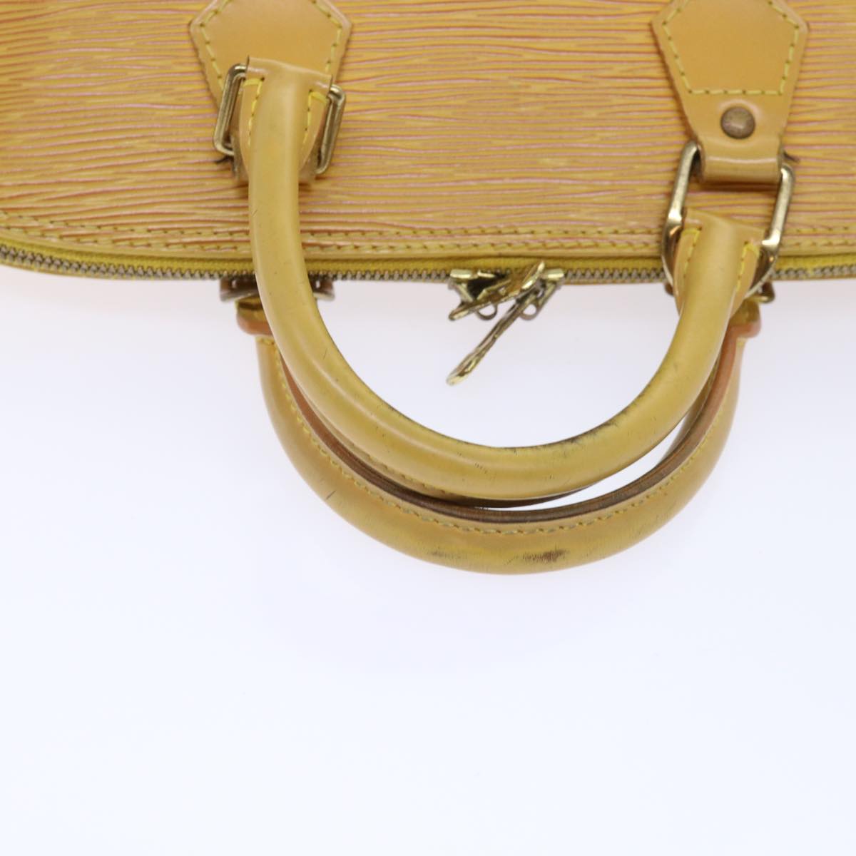 LOUIS VUITTON Epi Alma Hand Bag Tassili Yellow M52149 LV Auth 53827