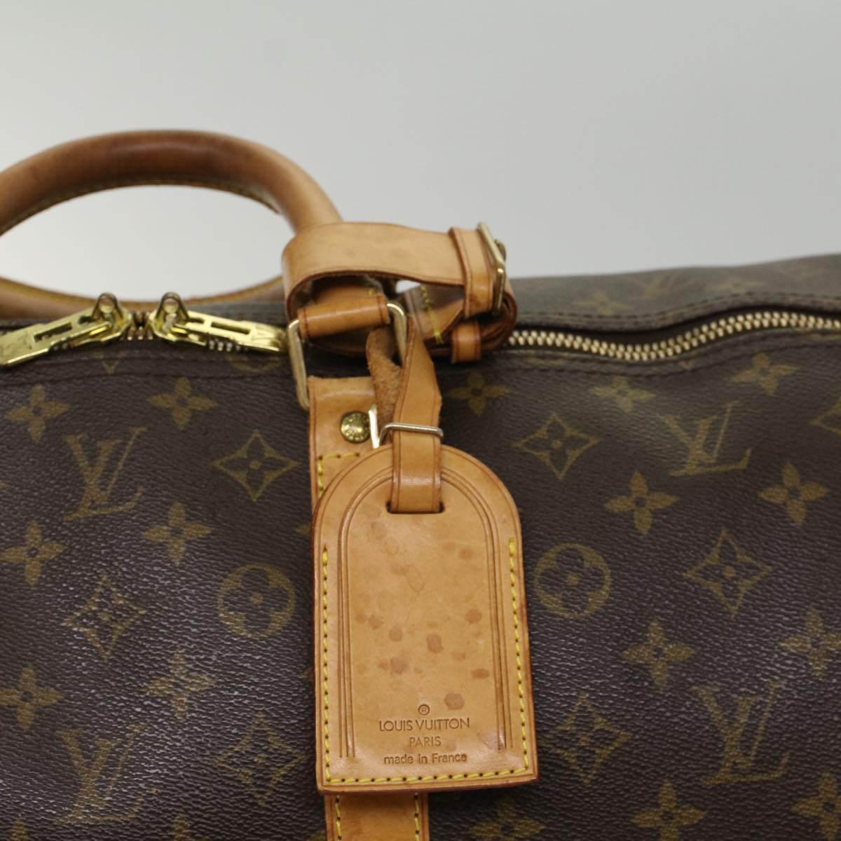 LOUIS VUITTON Monogram Keepall 55 Boston Bag M41424 LV Auth 53849