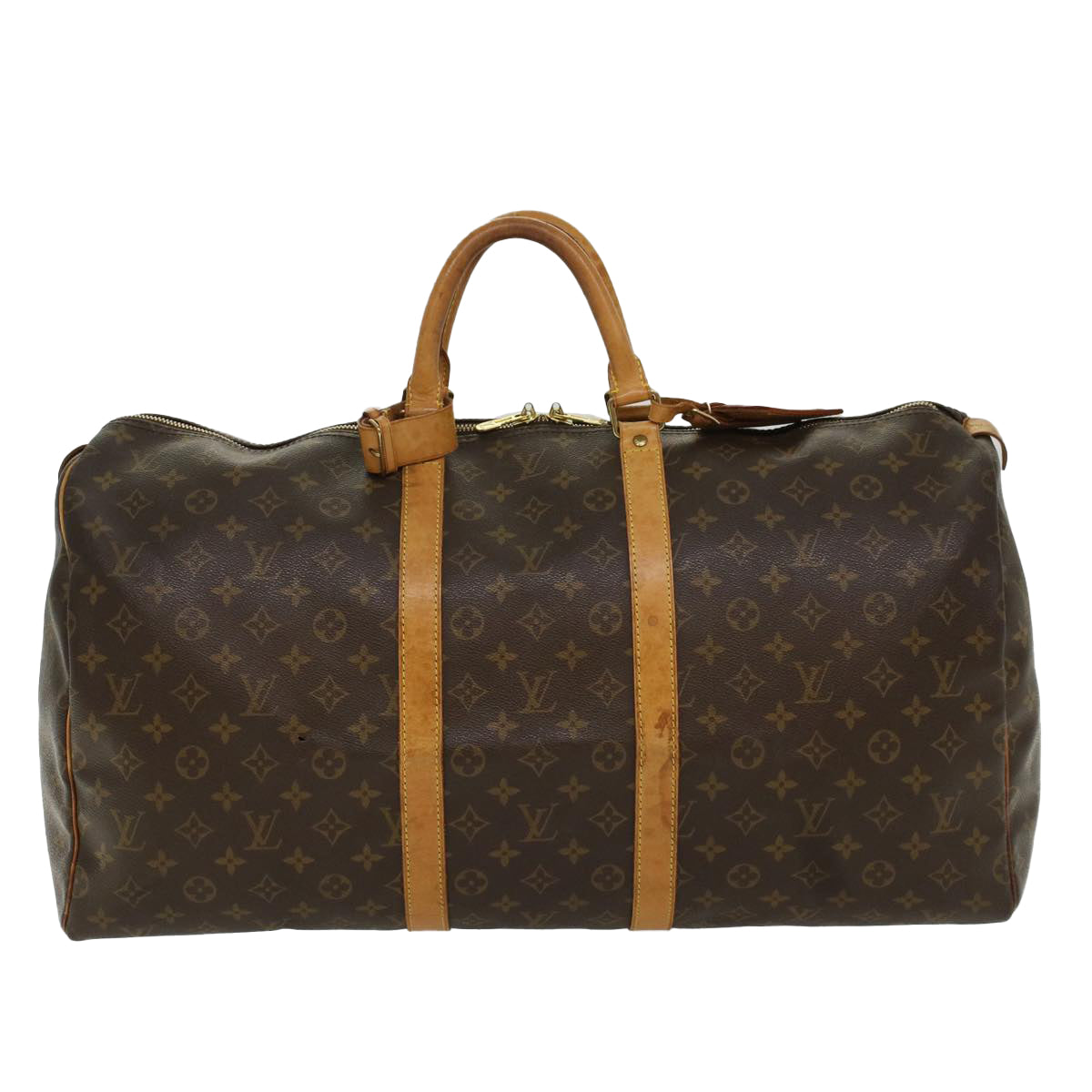 LOUIS VUITTON Monogram Keepall 55 Boston Bag M41424 LV Auth 53849