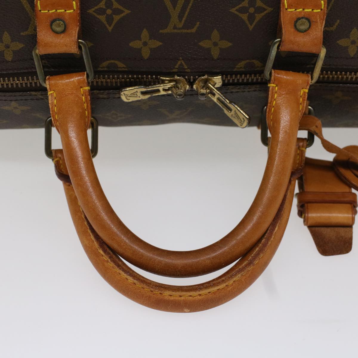 LOUIS VUITTON Monogram Keepall 55 Boston Bag M41424 LV Auth 53850