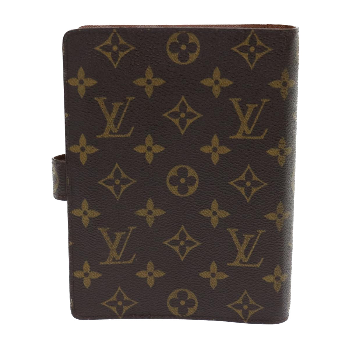 LOUIS VUITTON Monogram Agenda MM Day Planner Cover R20105 LV Auth 53870