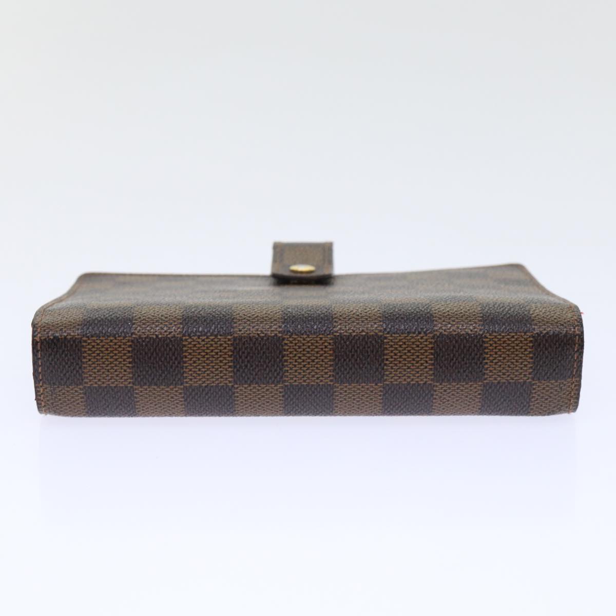 LOUIS VUITTON Damier Ebene Agenda MM Day Planner Cover R20240 LV Auth 53872