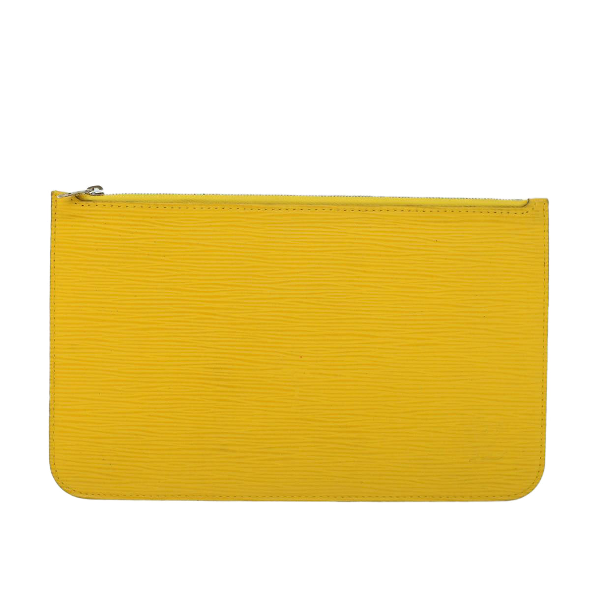 LOUIS VUITTON Epi Neverfull MM Pouch Pouch Yellow Mimosa LV Auth 53875