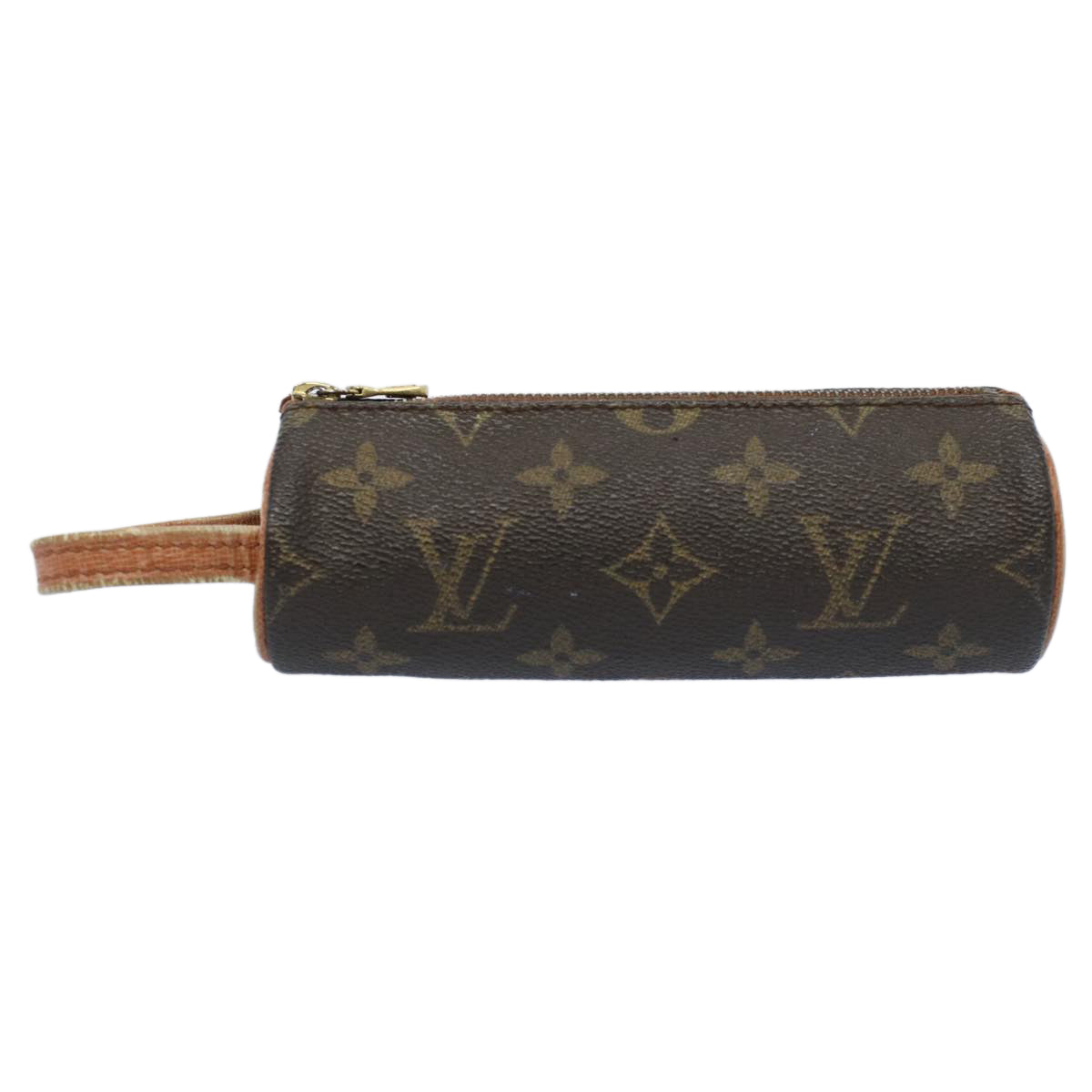 LOUIS VUITTON Monogram Etui 3 Ball de Golf Pouch M58249 LV Auth 53908