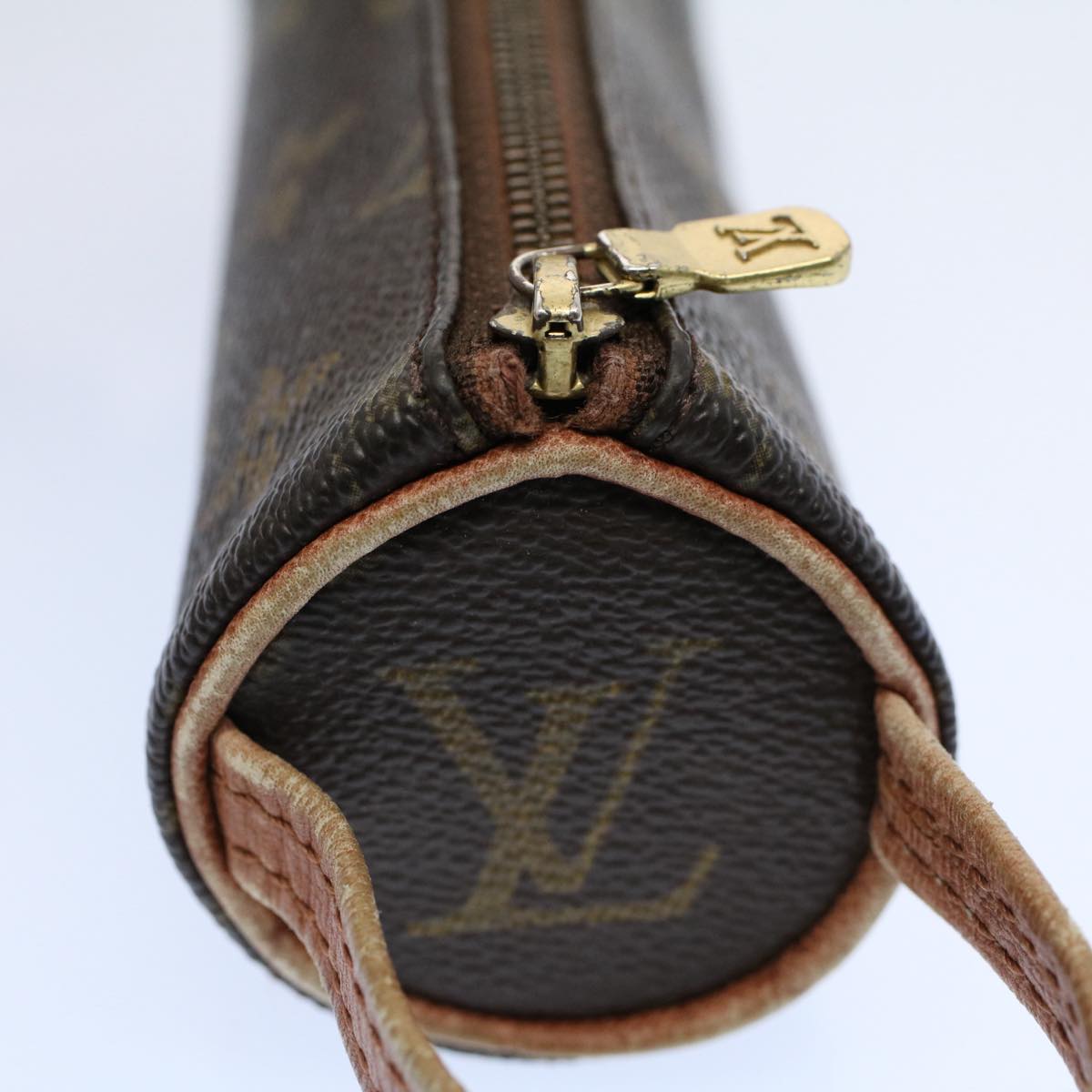 LOUIS VUITTON Monogram Etui 3 Ball de Golf Pouch M58249 LV Auth 53908