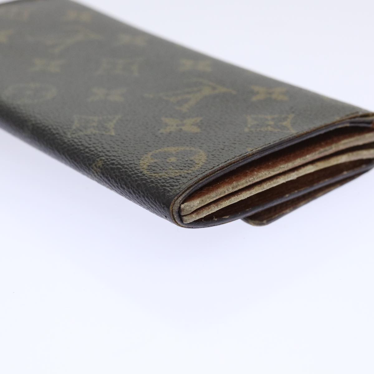 LOUIS VUITTON Monogram Pochette Porte Monnaie Credit Wallet M61725 Auth 53915