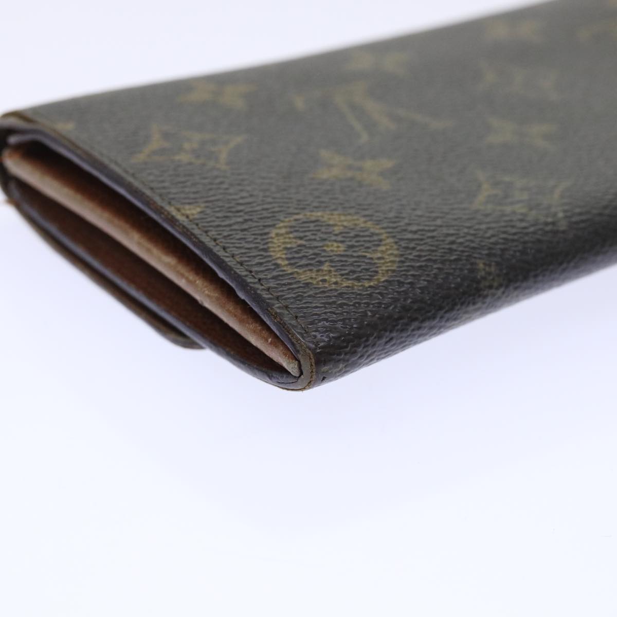 LOUIS VUITTON Monogram Pochette Porte Monnaie Credit Wallet M61725 Auth 53915