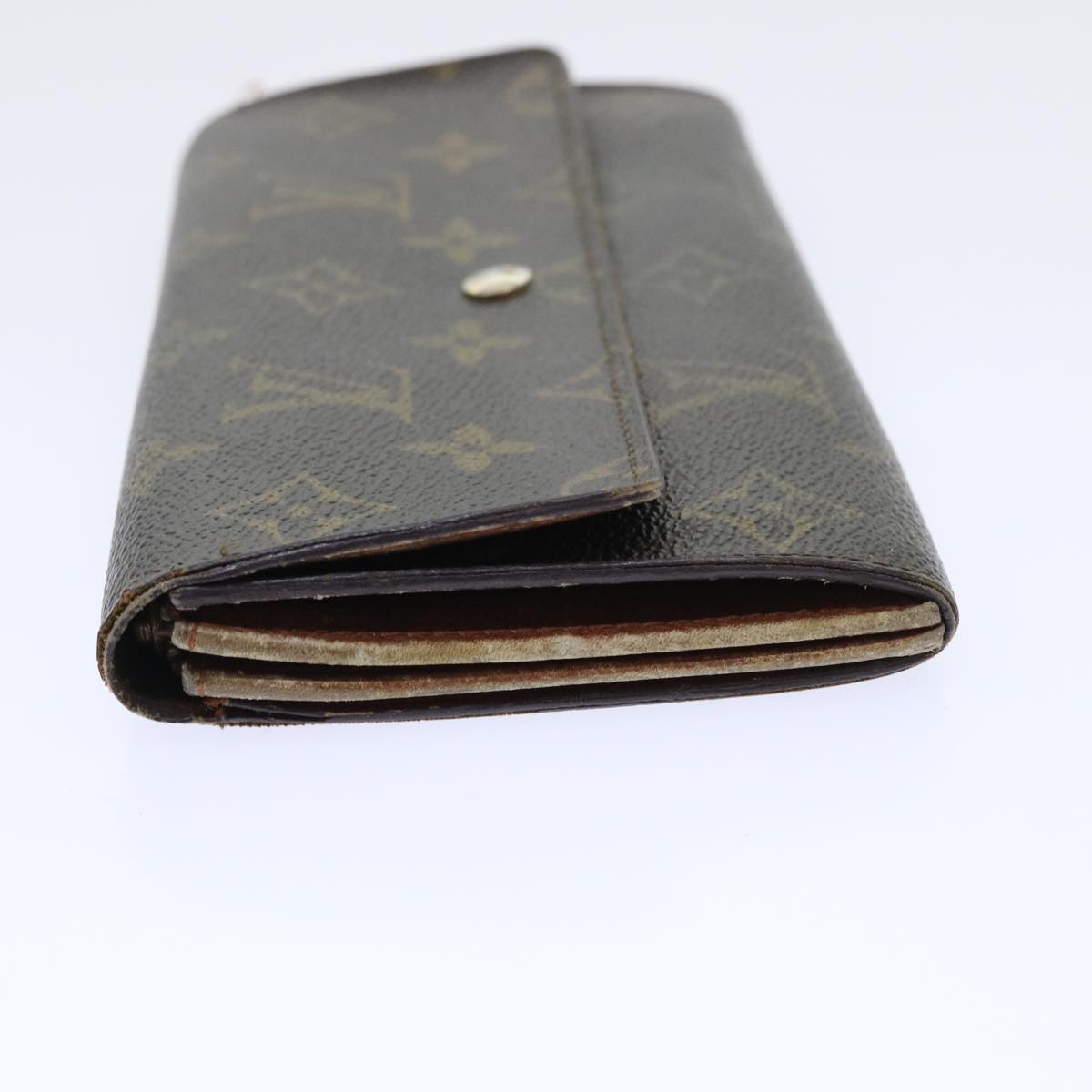 LOUIS VUITTON Monogram Pochette Porte Monnaie Credit Wallet M61725 Auth 53915