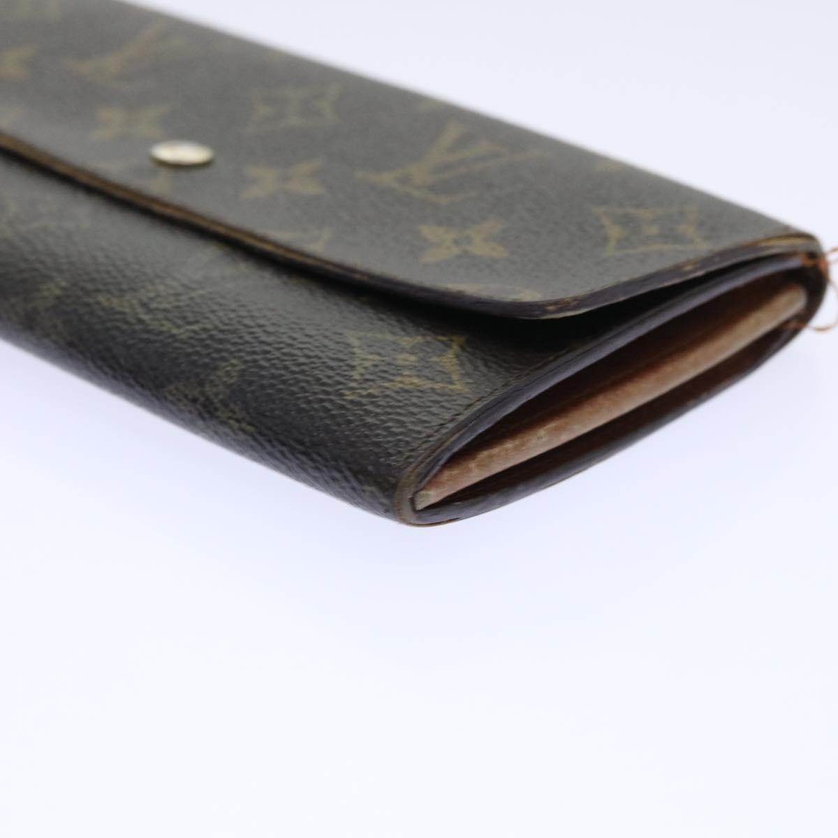 LOUIS VUITTON Monogram Pochette Porte Monnaie Credit Wallet M61725 Auth 53915