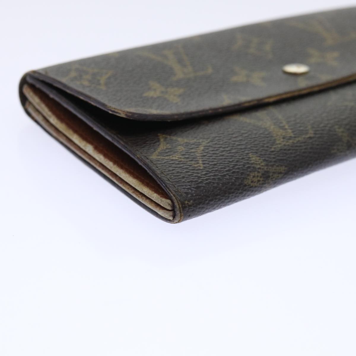 LOUIS VUITTON Monogram Pochette Porte Monnaie Credit Wallet M61725 Auth 53915