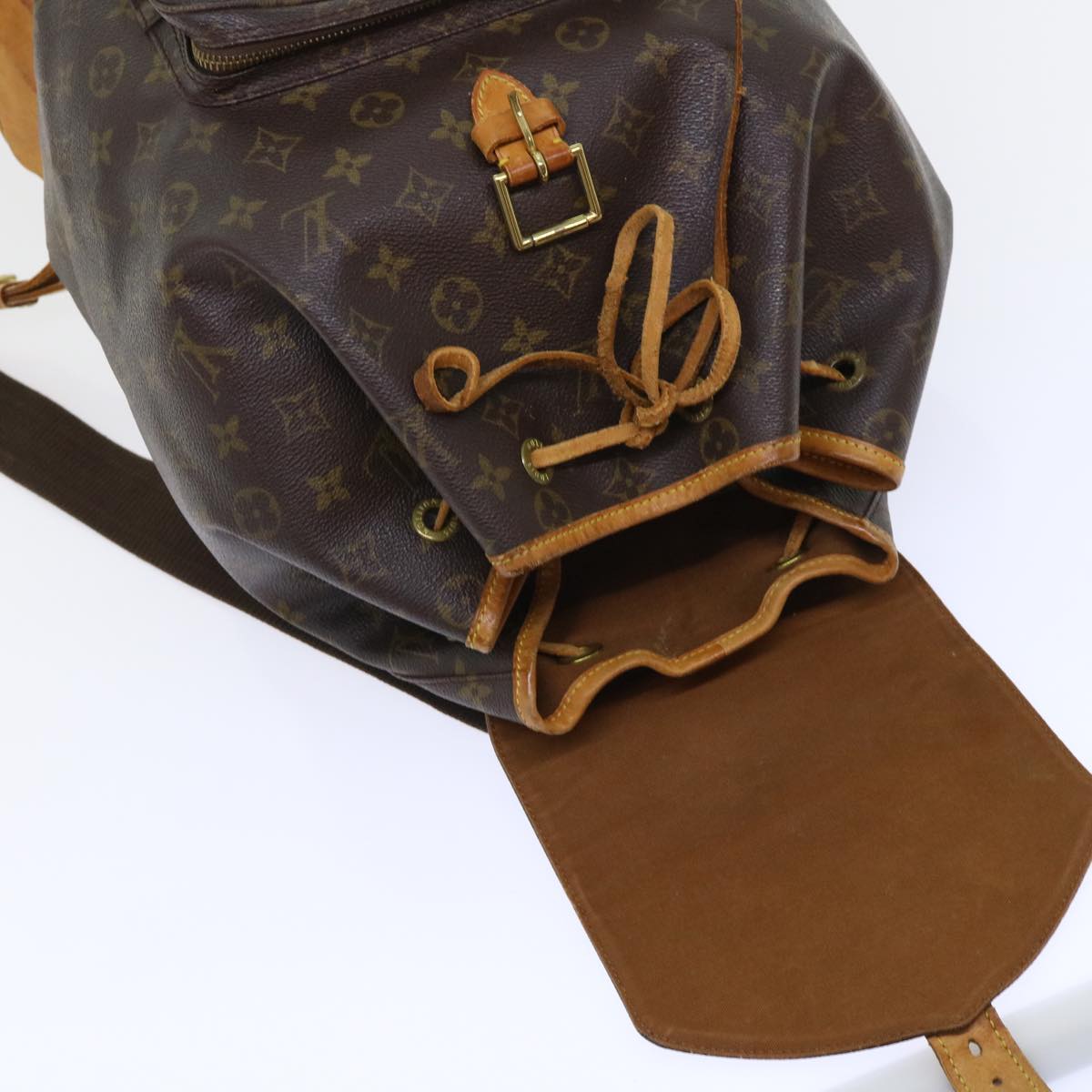 LOUIS VUITTON Monogram Montsouris GM Backpack M51135 LV Auth 53925