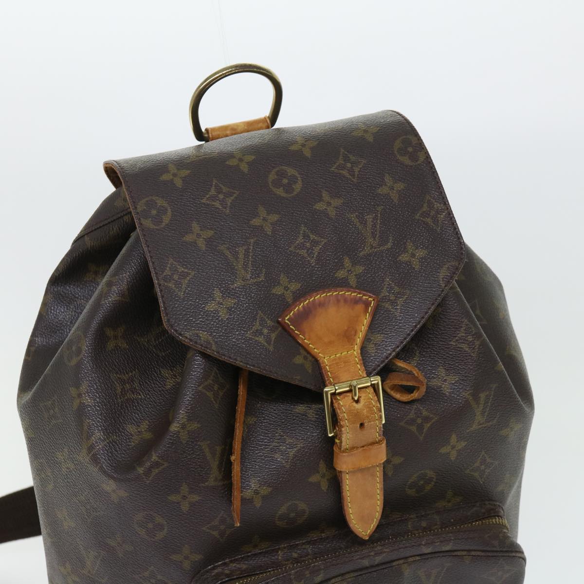 LOUIS VUITTON Monogram Montsouris GM Backpack M51135 LV Auth 53925