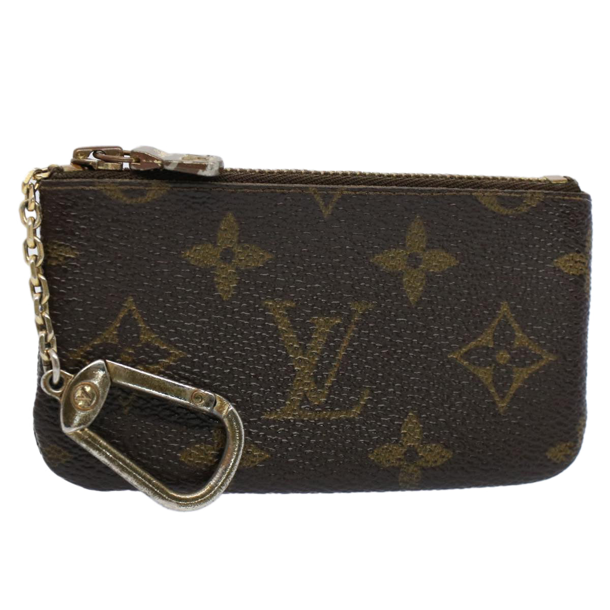 LOUIS VUITTON Monogram Pochette Cles Coin Purse M62650 LV Auth 54057