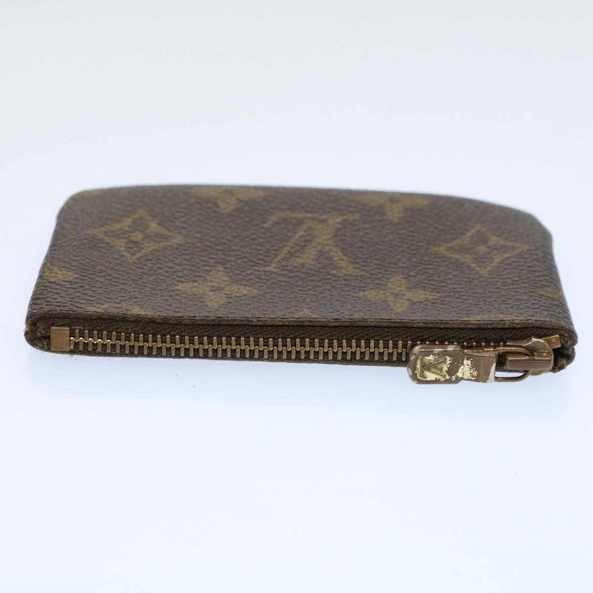 LOUIS VUITTON Monogram Pochette Cles Coin Purse M62650 LV Auth 54057