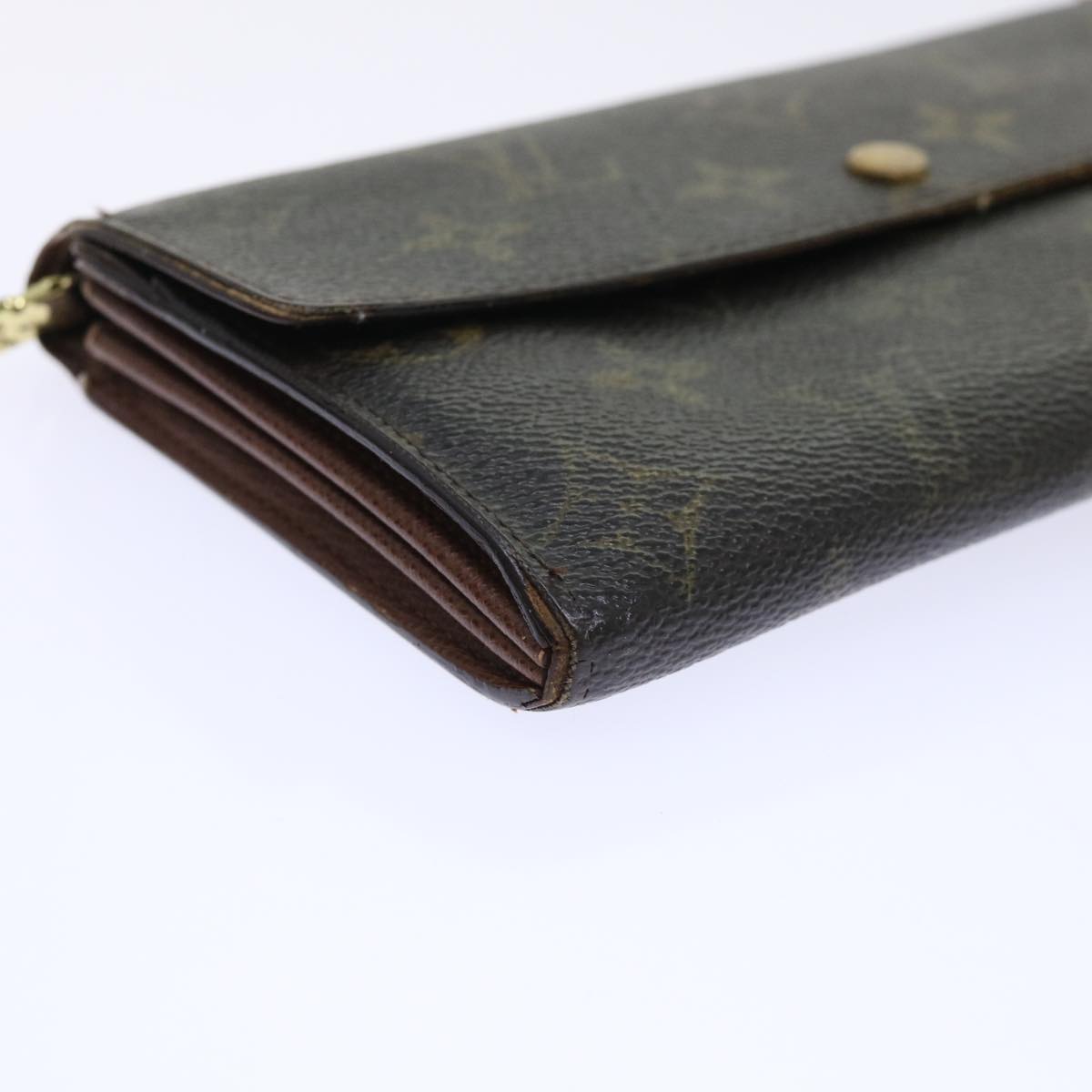 LOUIS VUITTON Monogram Portefeuille Sarah Long Wallet M61734 LV Auth 54063