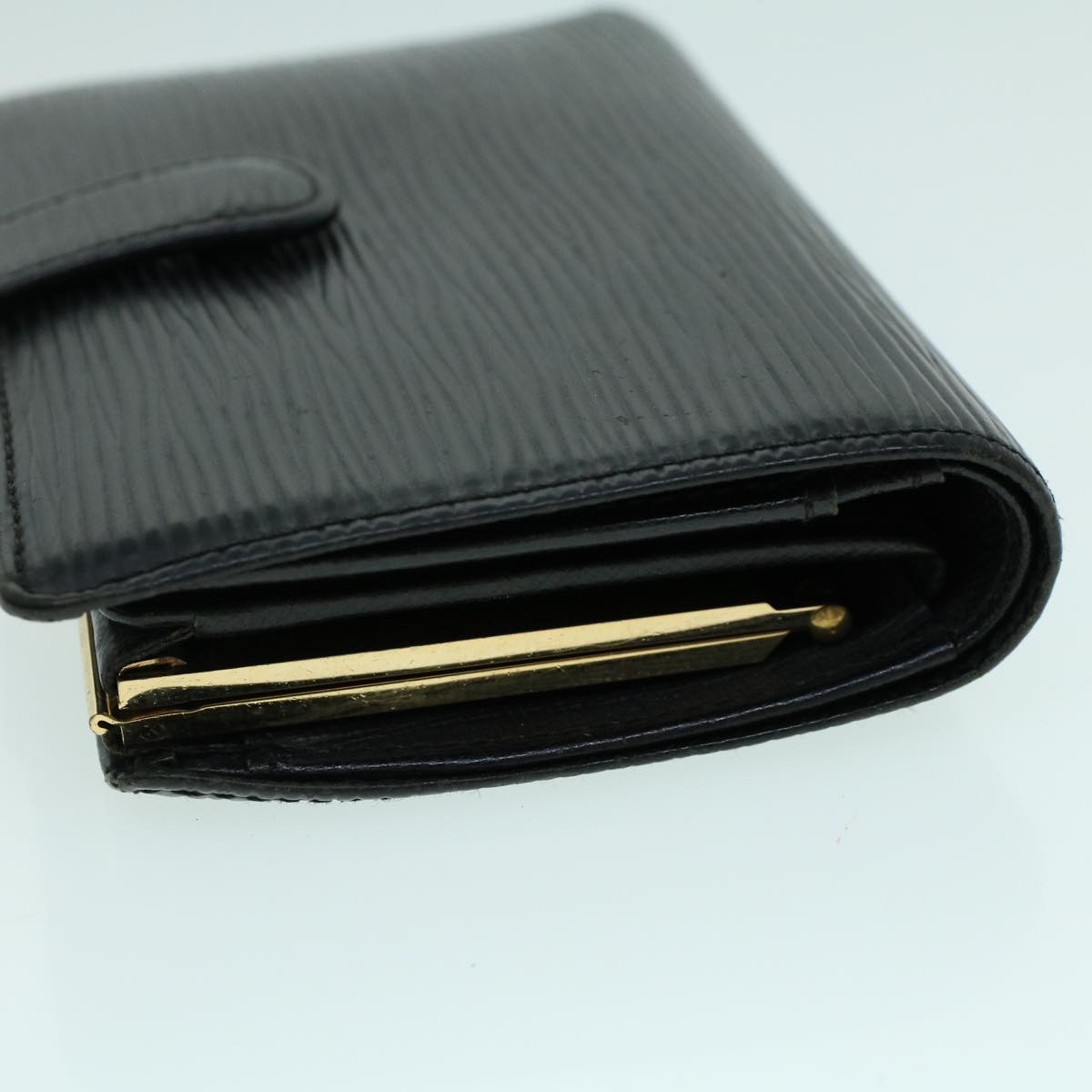 LOUIS VUITTON Epi Portefeuille Viennois Bifold Wallet Black M63242 LV Auth 54074