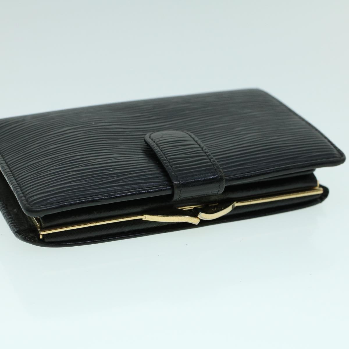 LOUIS VUITTON Epi Portefeuille Viennois Bifold Wallet Black M63242 LV Auth 54074