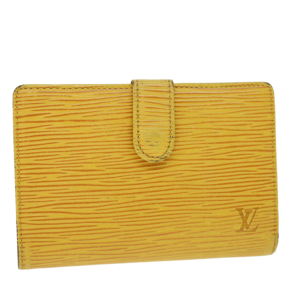 LOUIS VUITTON Epi Porte Monnaie Billets Viennois Wallet Yellow M63249 Auth 54075