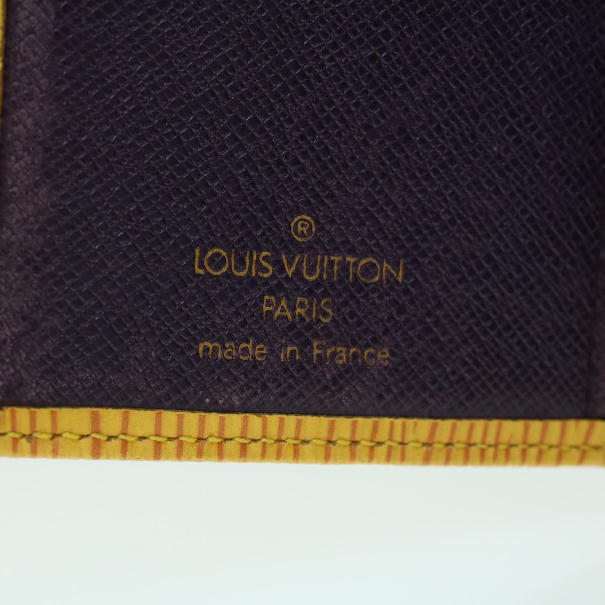 LOUIS VUITTON Epi Porte Monnaie Billets Viennois Wallet Yellow M63249 Auth 54075