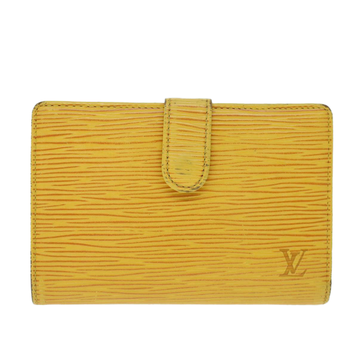 LOUIS VUITTON Epi Porte Monnaie Billets Viennois Wallet Yellow M63249 Auth 54075