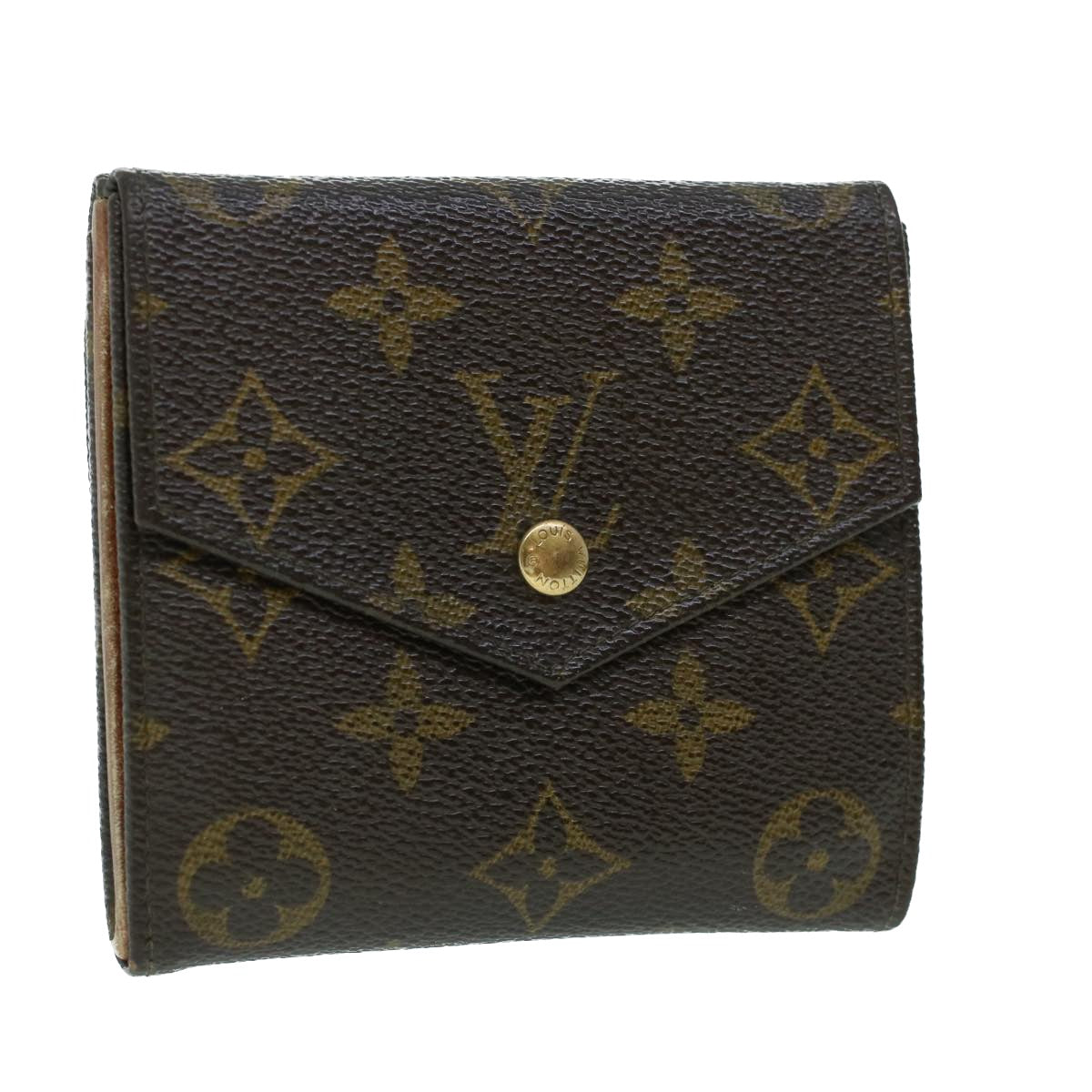 LOUIS VUITTON Monogram Portefeuille Elise Wallet M61654 LV Auth 54079