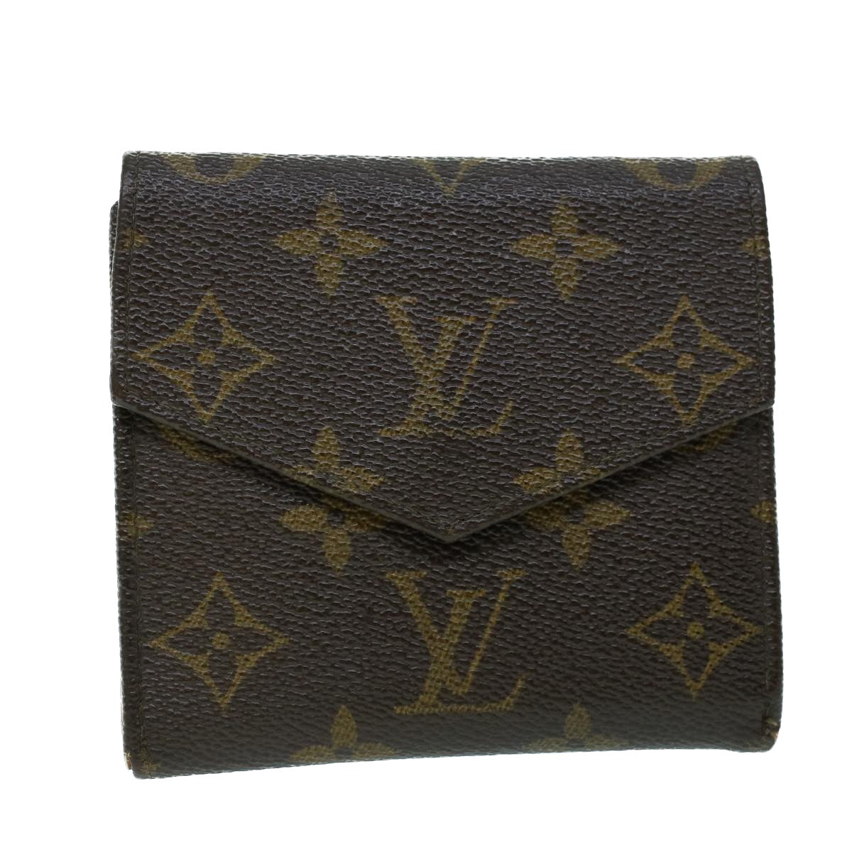 LOUIS VUITTON Monogram Portefeuille Elise Wallet M61654 LV Auth 54079