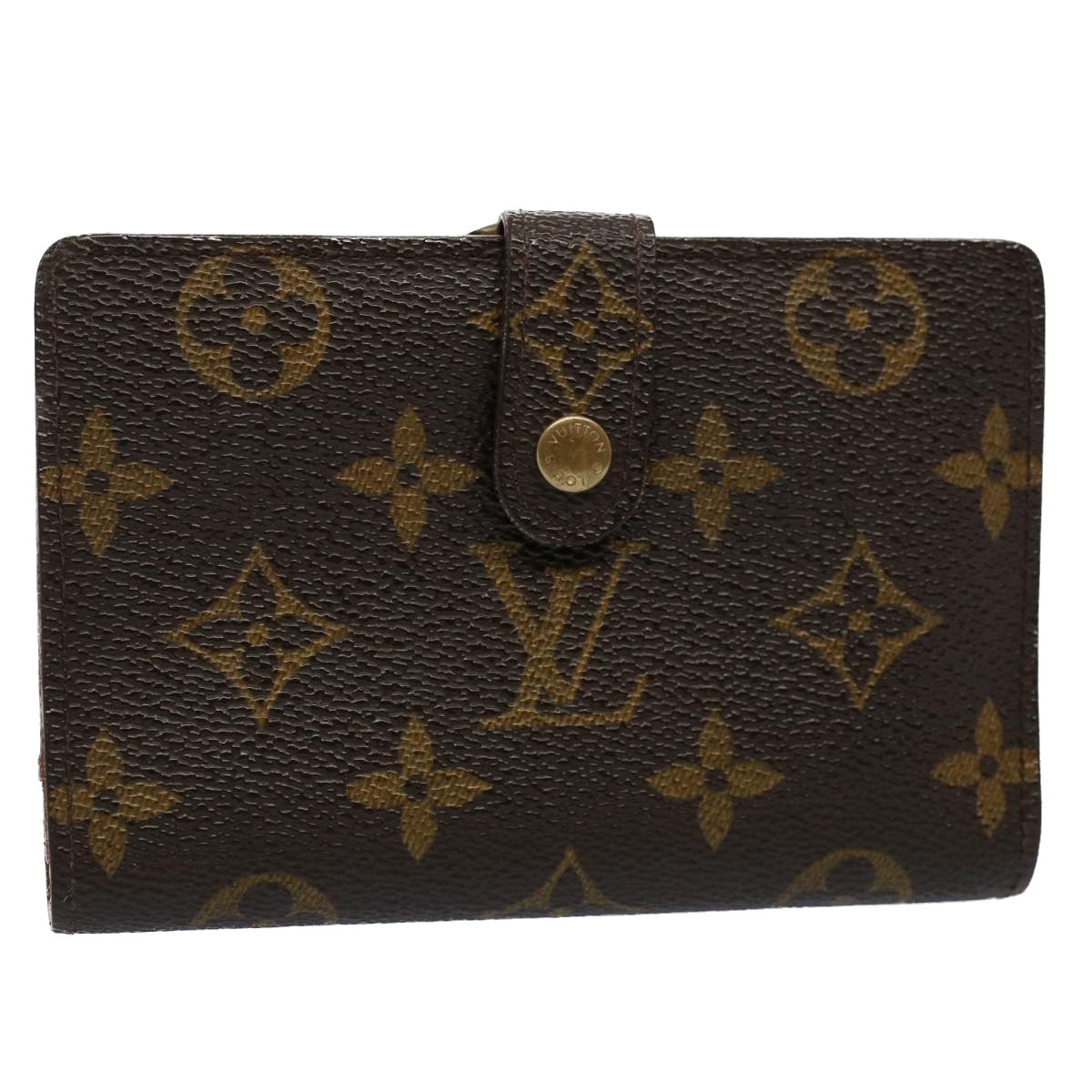 LOUIS VUITTON Monogram Porte Monnaie Billets Viennois Wallet M61663 Auth 54082