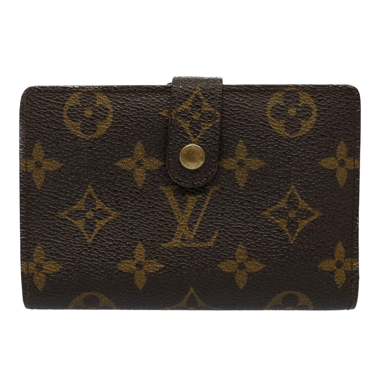 LOUIS VUITTON Monogram Porte Monnaie Billets Viennois Wallet M61663 Auth 54082