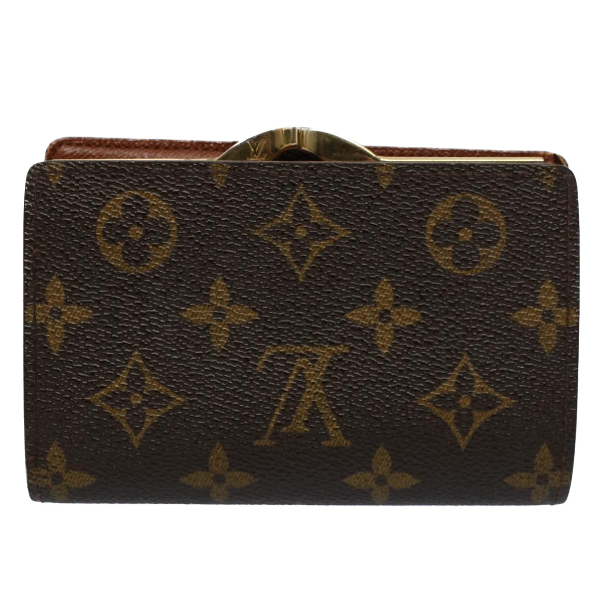 LOUIS VUITTON Monogram Porte Monnaie Billets Viennois Wallet M61663 Auth 54082