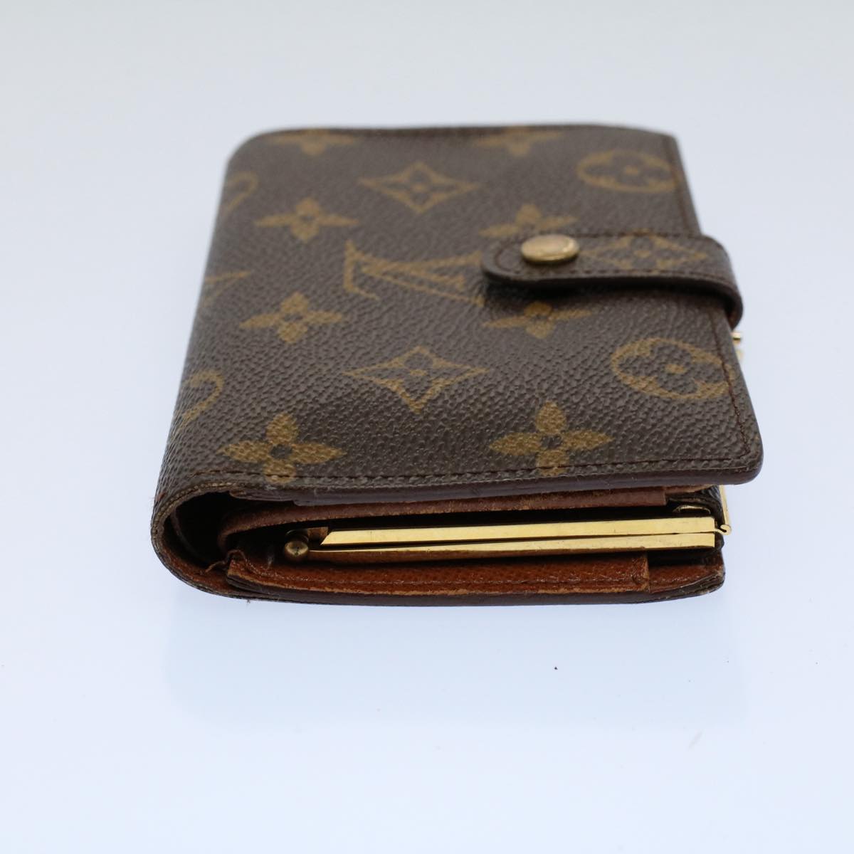 LOUIS VUITTON Monogram Porte Monnaie Billets Viennois Wallet M61663 Auth 54082