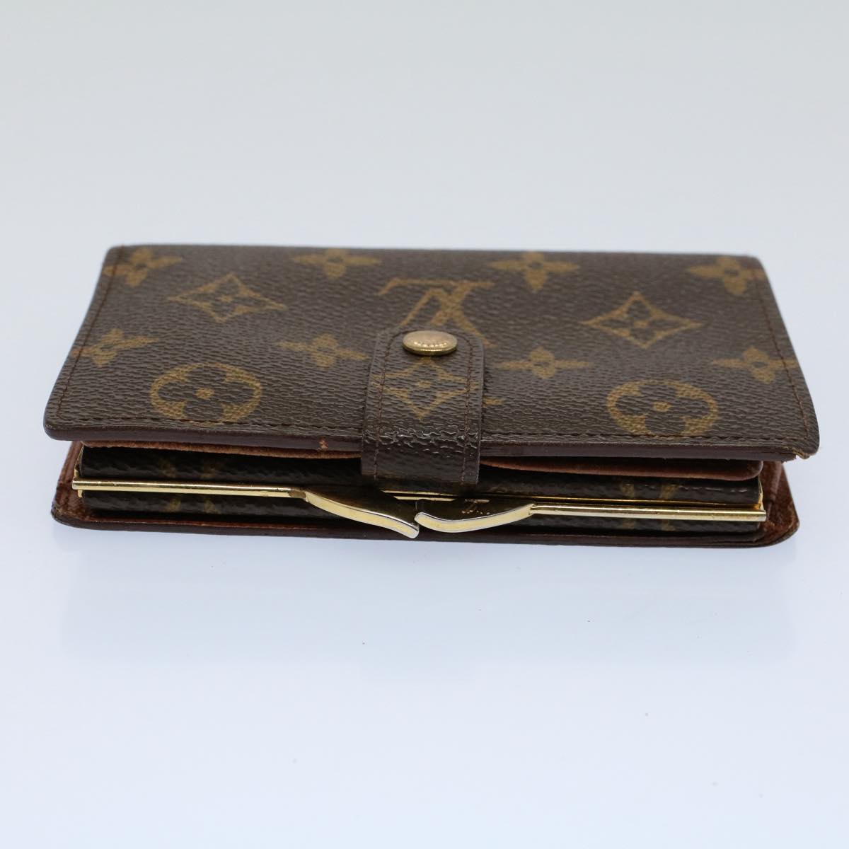 LOUIS VUITTON Monogram Porte Monnaie Billets Viennois Wallet M61663 Auth 54082