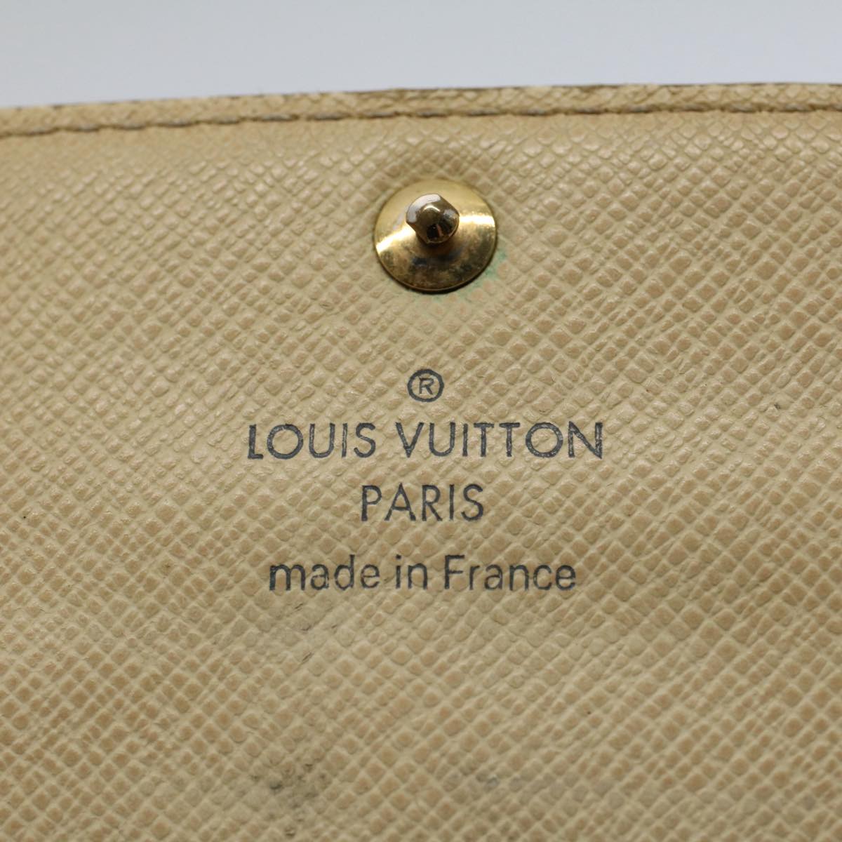 LOUIS VUITTON Damier Azur Portefeuille Sarah Long Wallet N63208 LV Auth 54089