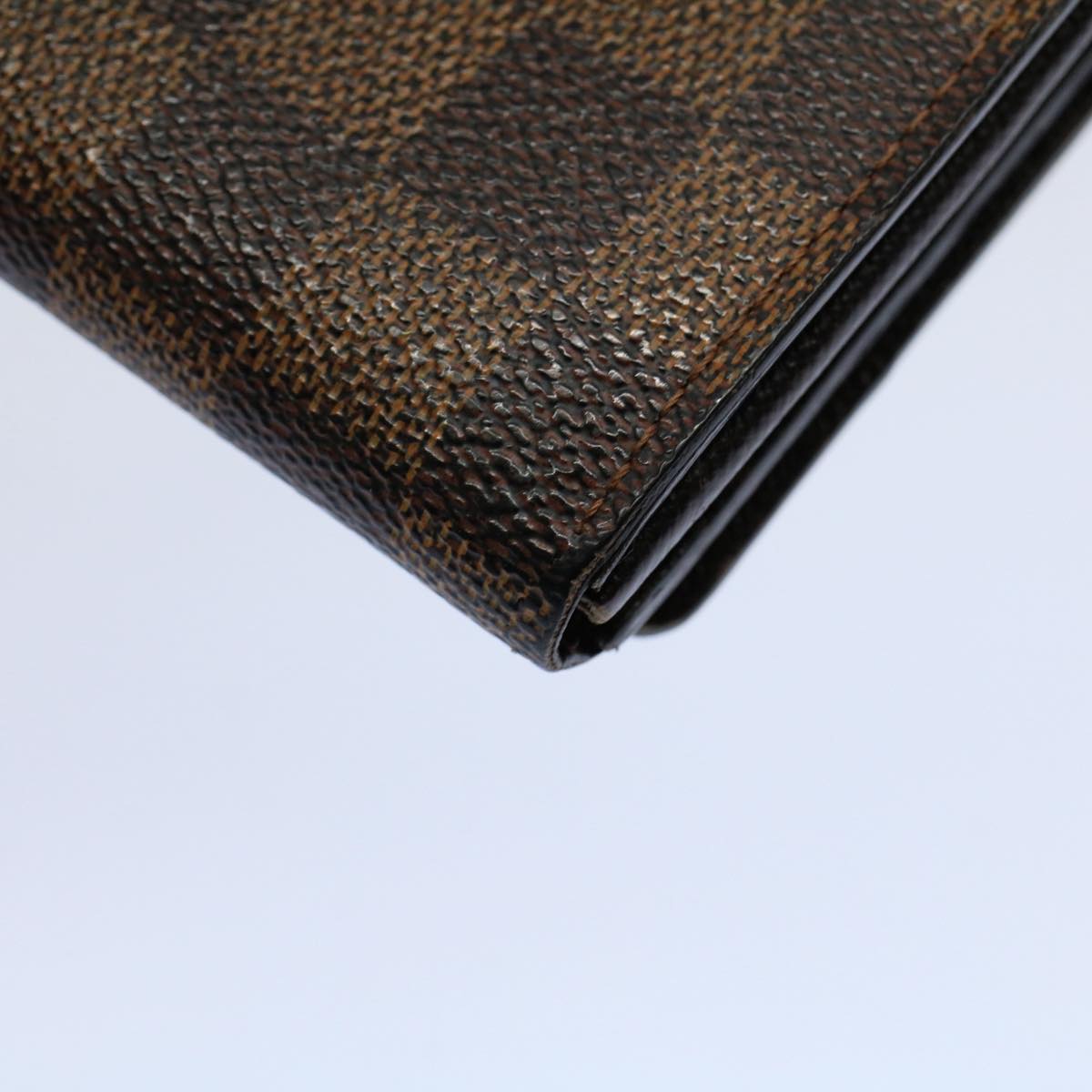 LOUIS VUITTON Damier Ebene PorteMonnaie Billets Tresor Wallet N61730 Auth 54092