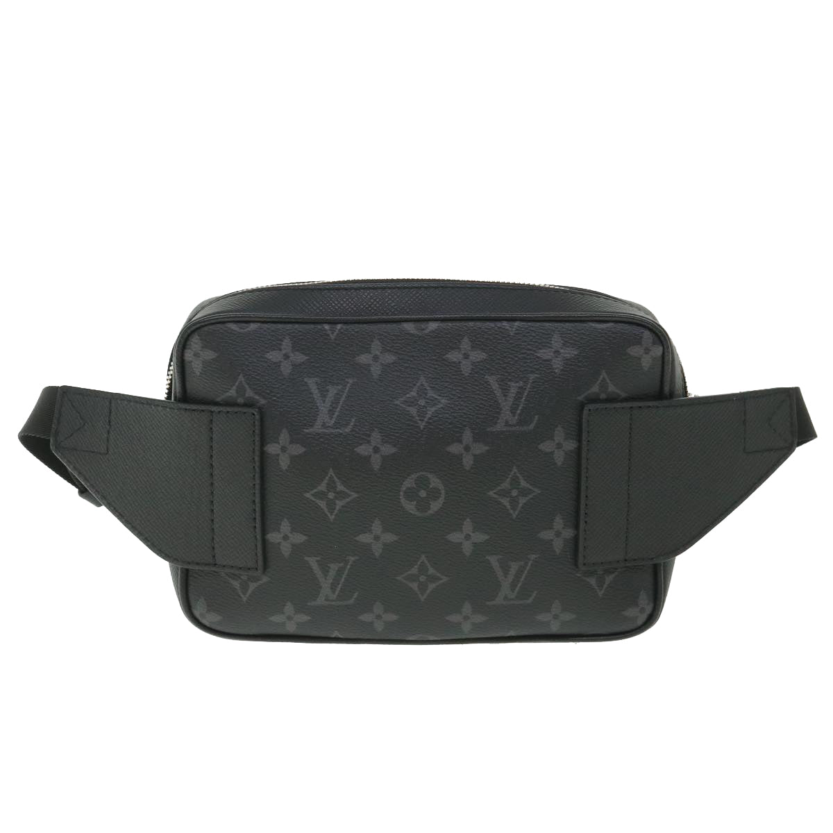 LOUIS VUITTON Taigalama Monogram Eclipse Bum Bag Outdoor Bag M30245 Auth 54190A