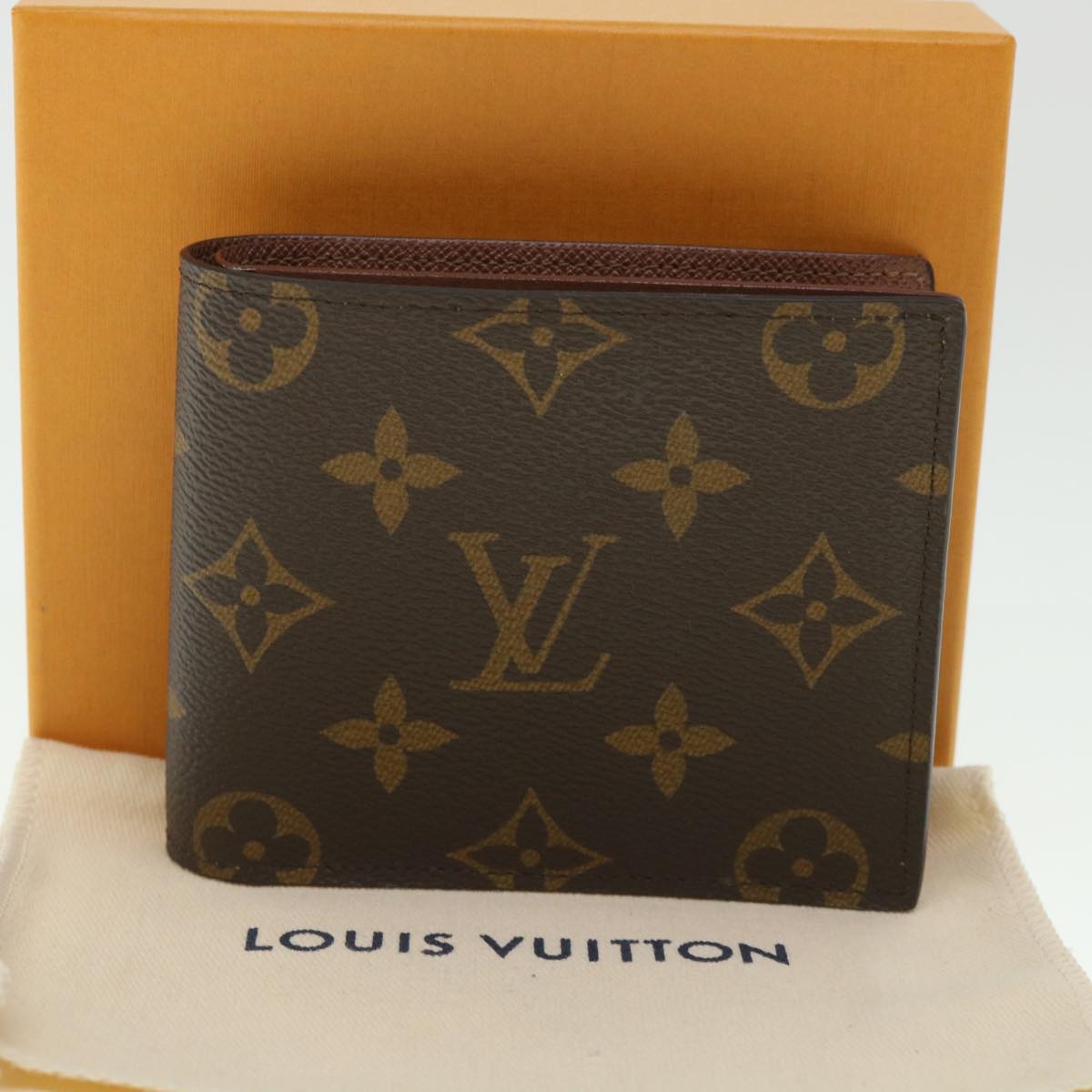 LOUIS VUITTON Monogram Portefeuille Marco NM Bifold Wallet M62288 LV Auth 54191A