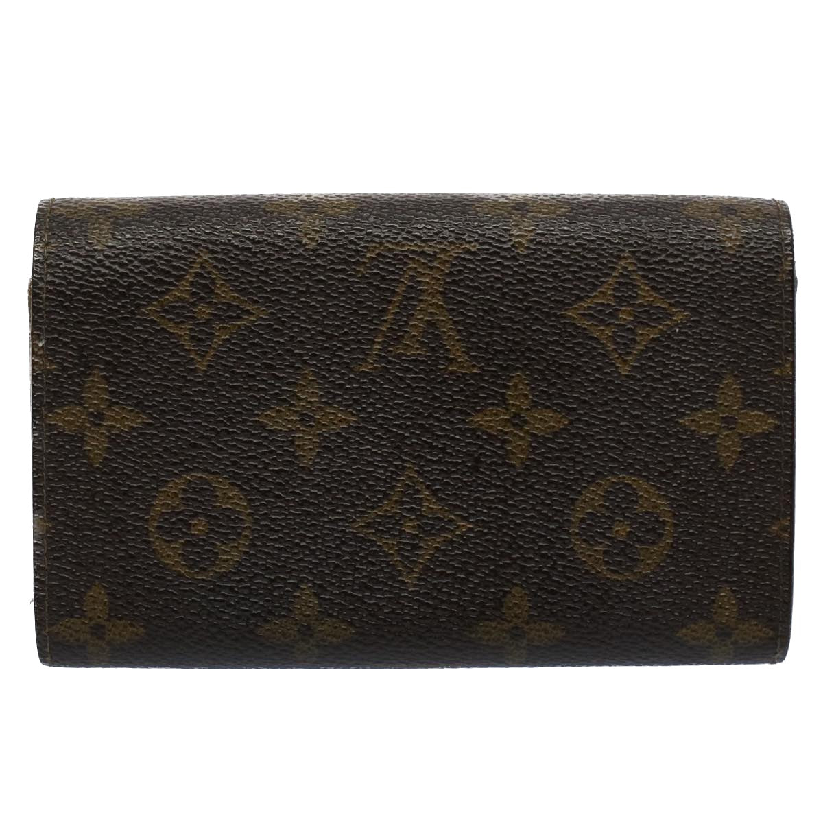 LOUIS VUITTON Monogram Porte Monnaie Billets Tresor Wallet M61730 LV Auth 54223