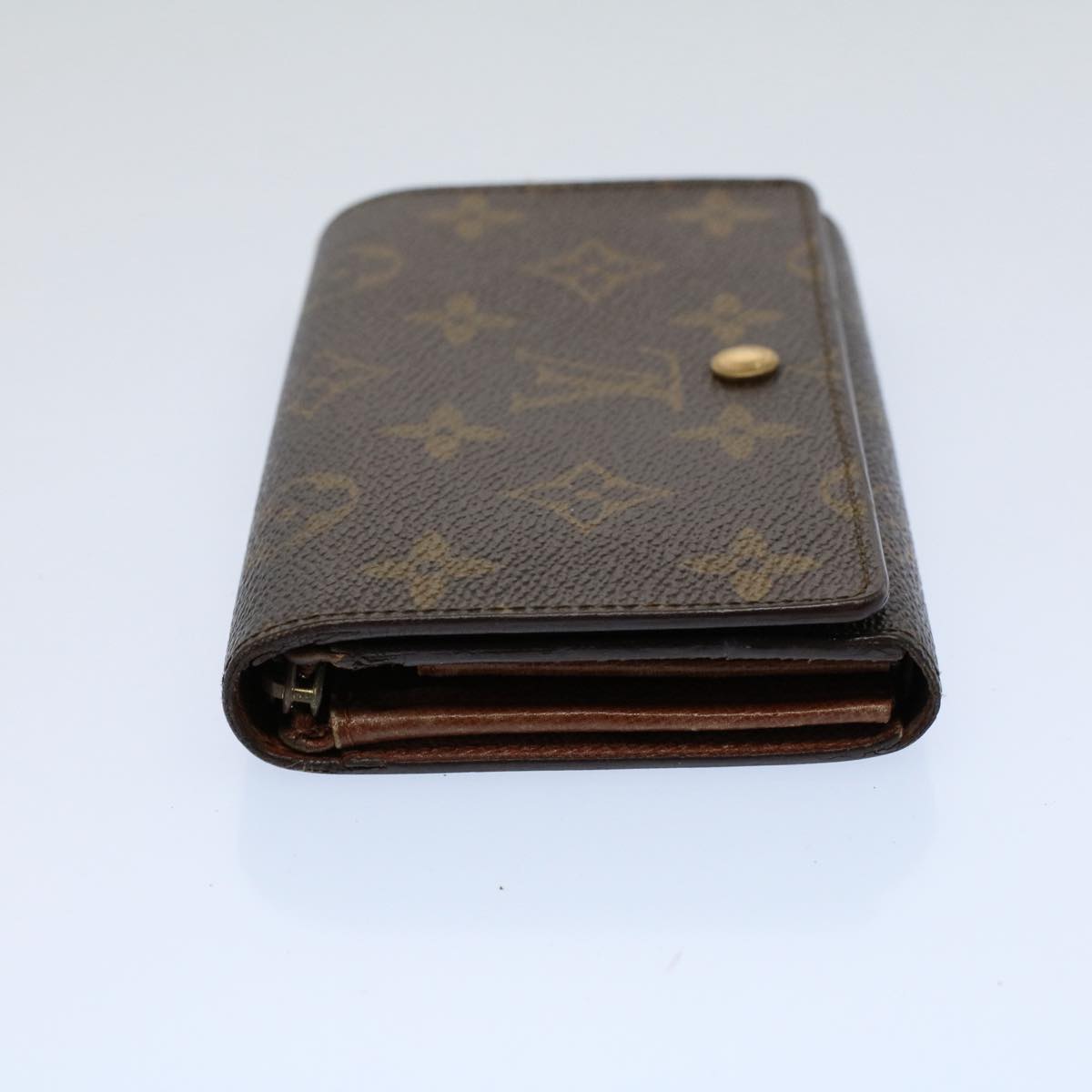 LOUIS VUITTON Monogram Porte Monnaie Billets Tresor Wallet M61730 LV Auth 54223