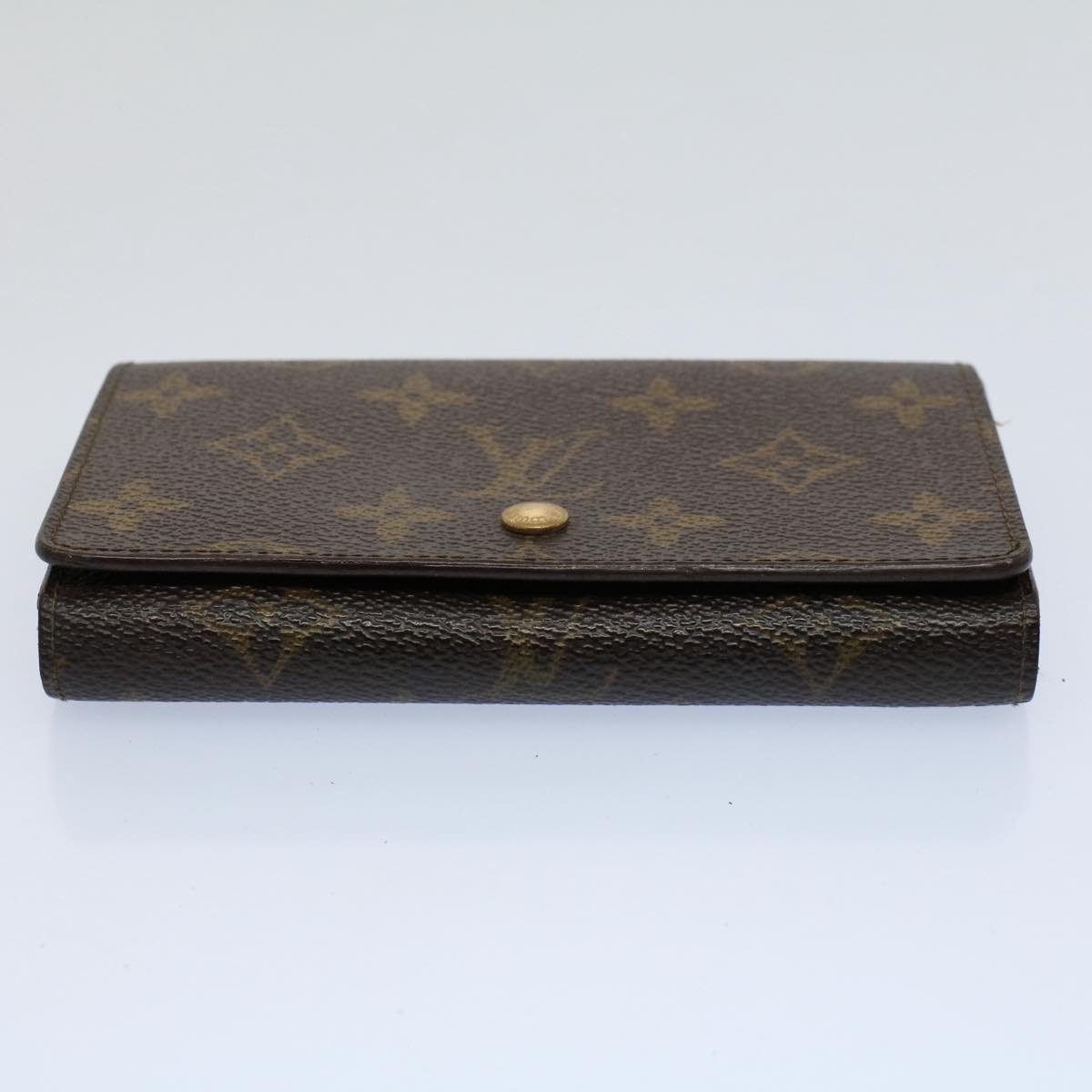 LOUIS VUITTON Monogram Porte Monnaie Billets Tresor Wallet M61730 LV Auth 54223